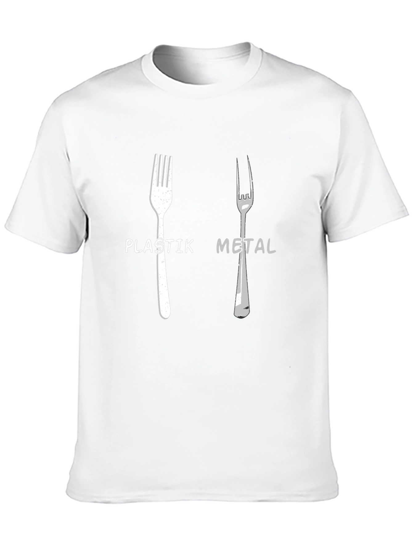 Black Plastik Metal T-Shirt - Humorous Graphic Tee view 10