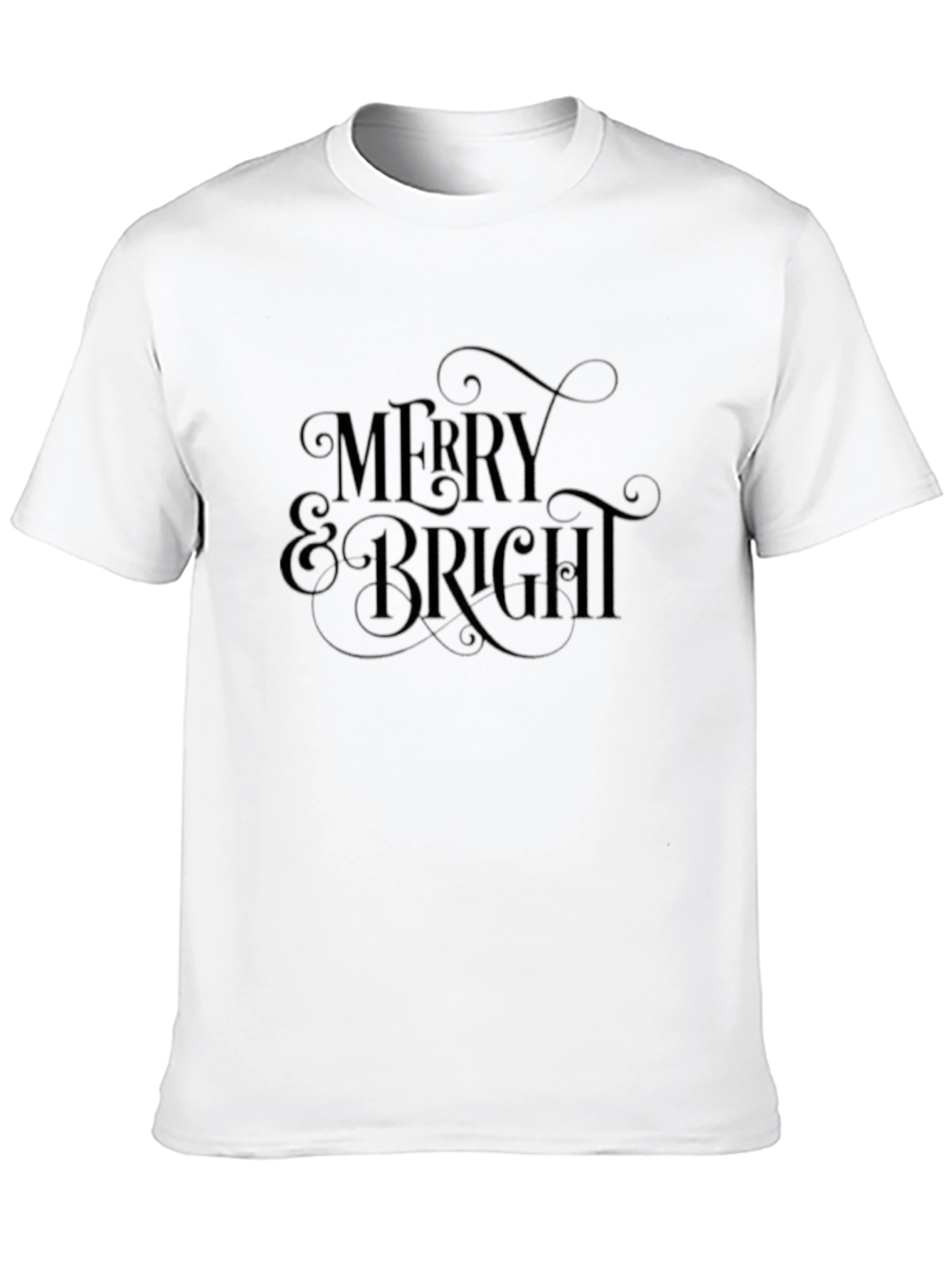 Black Merry & Bright Graphic T-Shirt - Holiday Season view 10