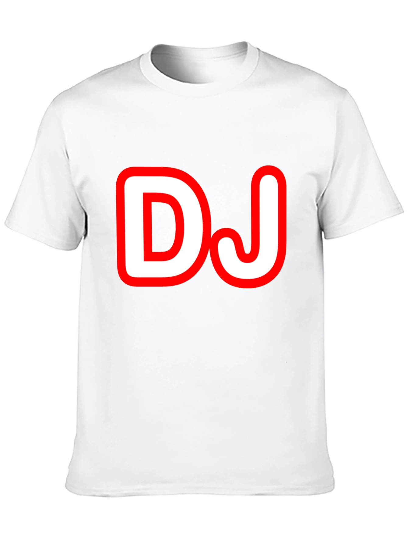 Black DJ Graphic Tee - Black Cotton T-Shirt view 10