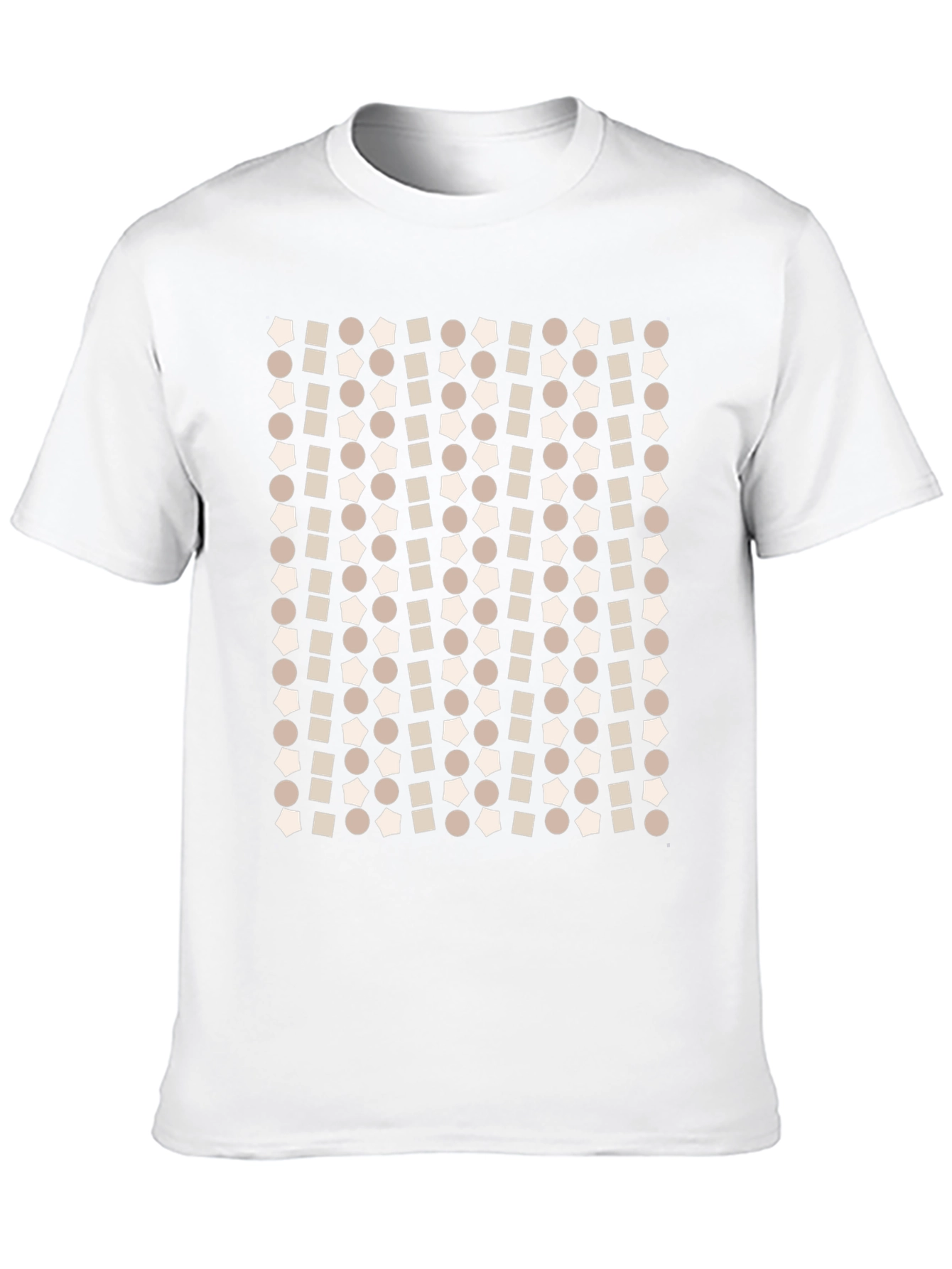 Black Geometric Pattern T-Shirt - Modern Print Tee view 10