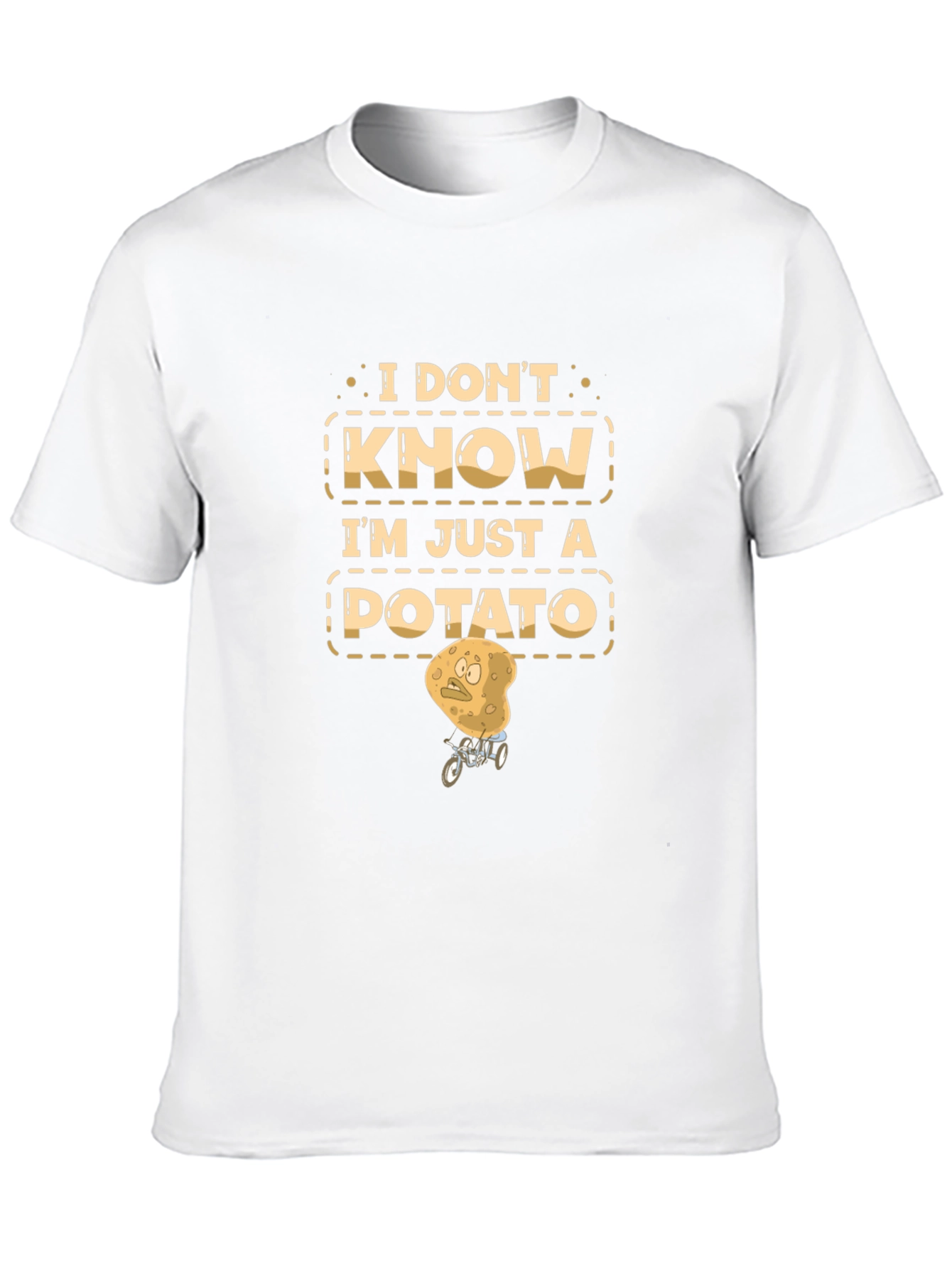 Black I'm Just a Potato Graphic T-Shirt view 10