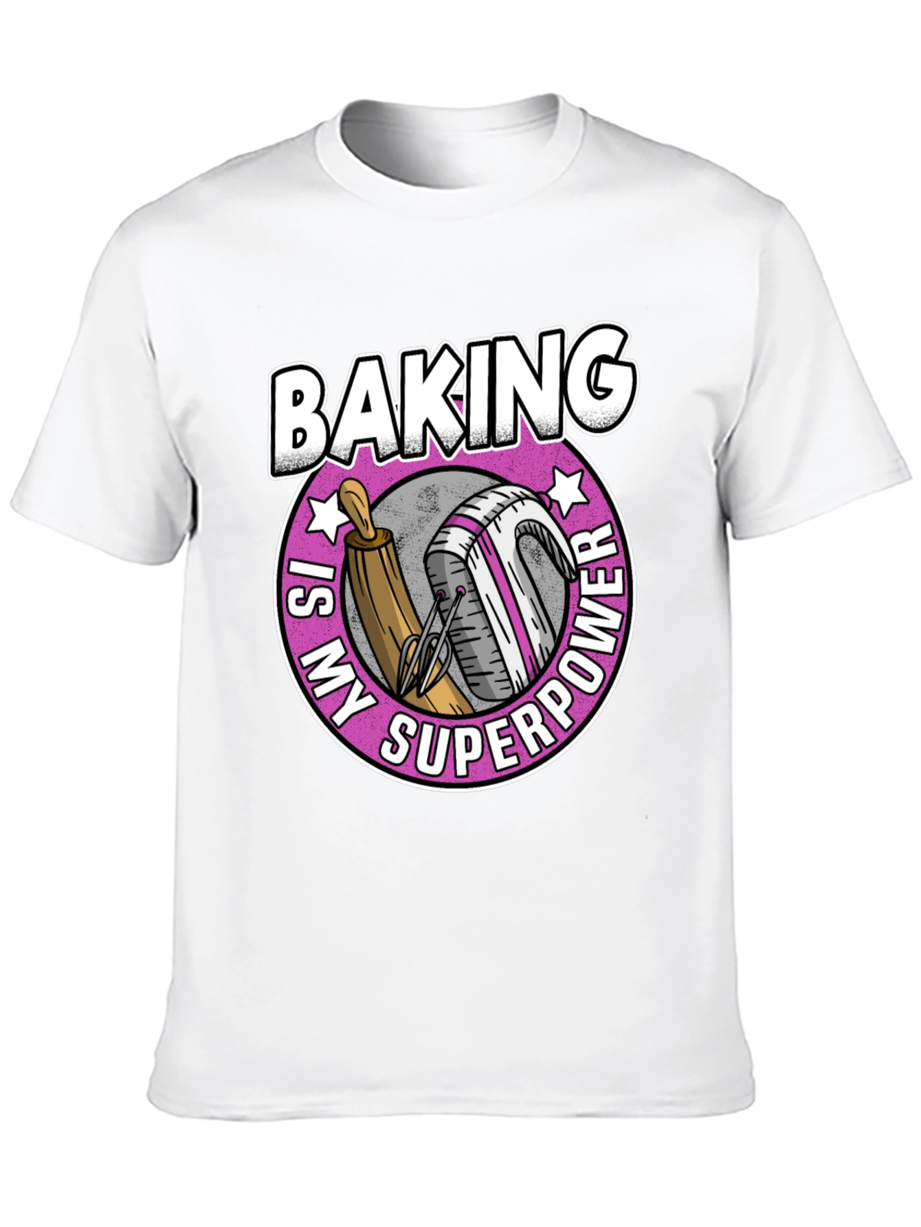 Black Baking Is My Superpower T-Shirt view 10