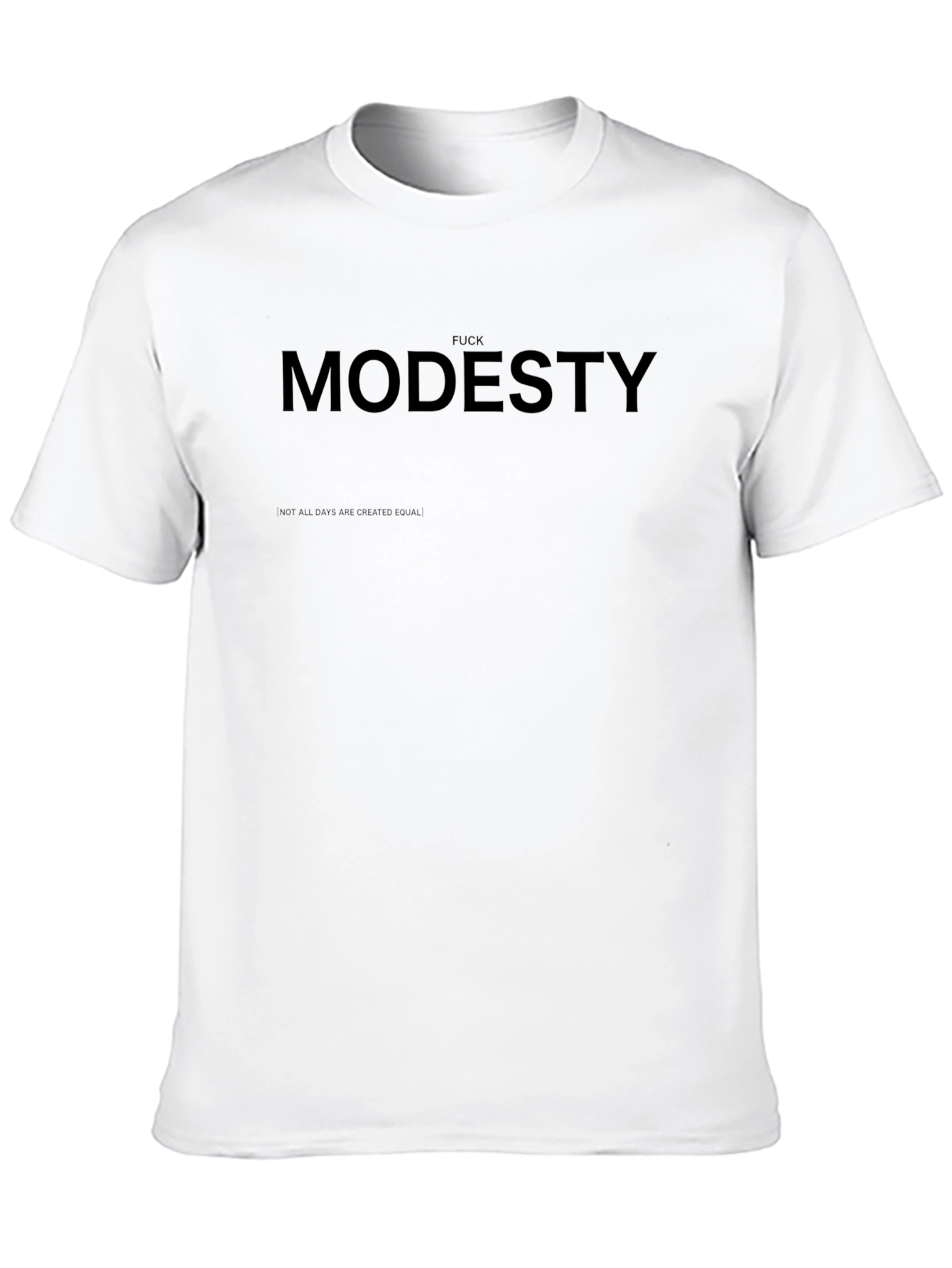 Black Bold Graphic Tee - "F*ck Modesty" view 10