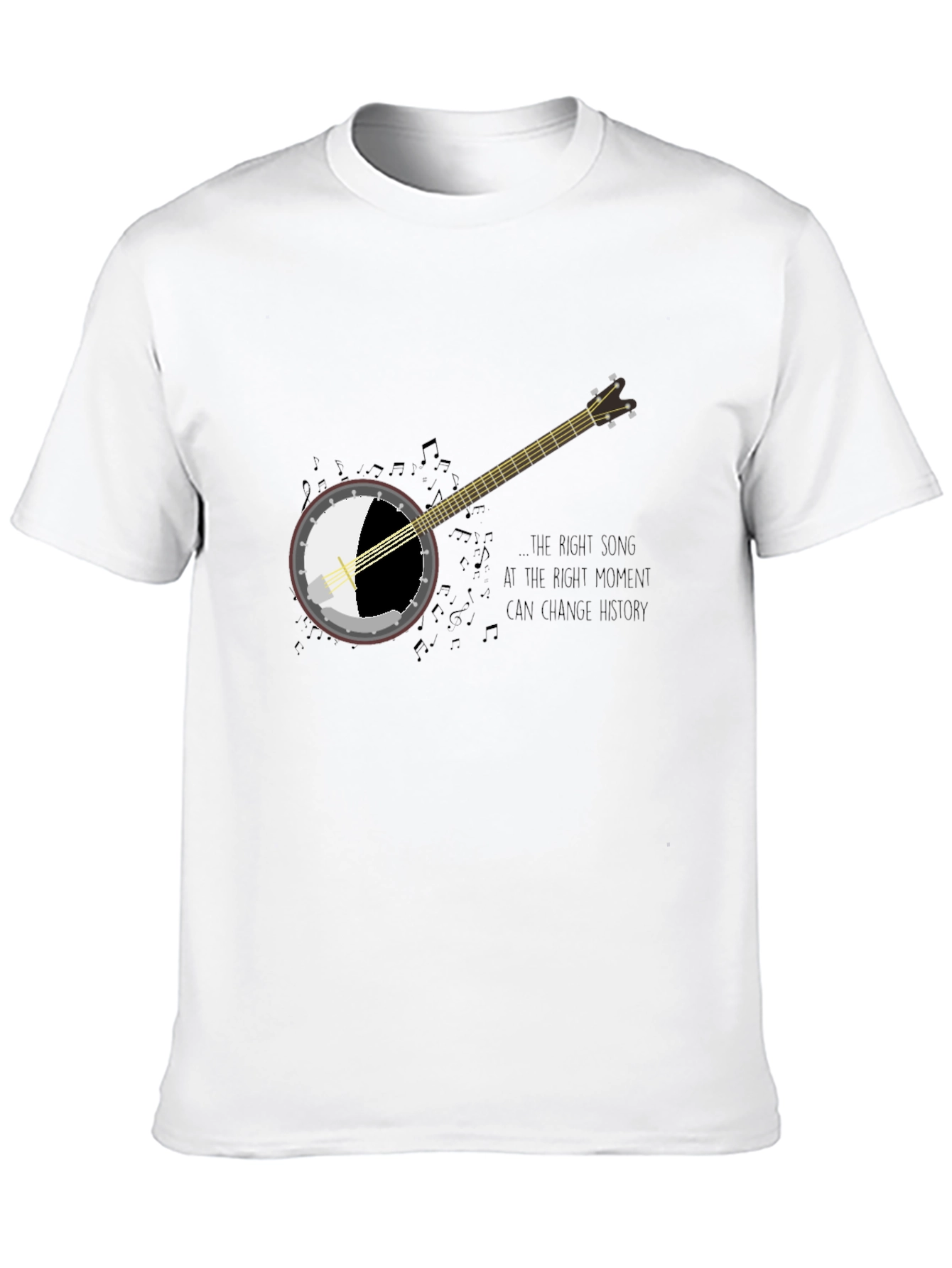 Black Banjo Graphic Tee - Music Changes History view 10