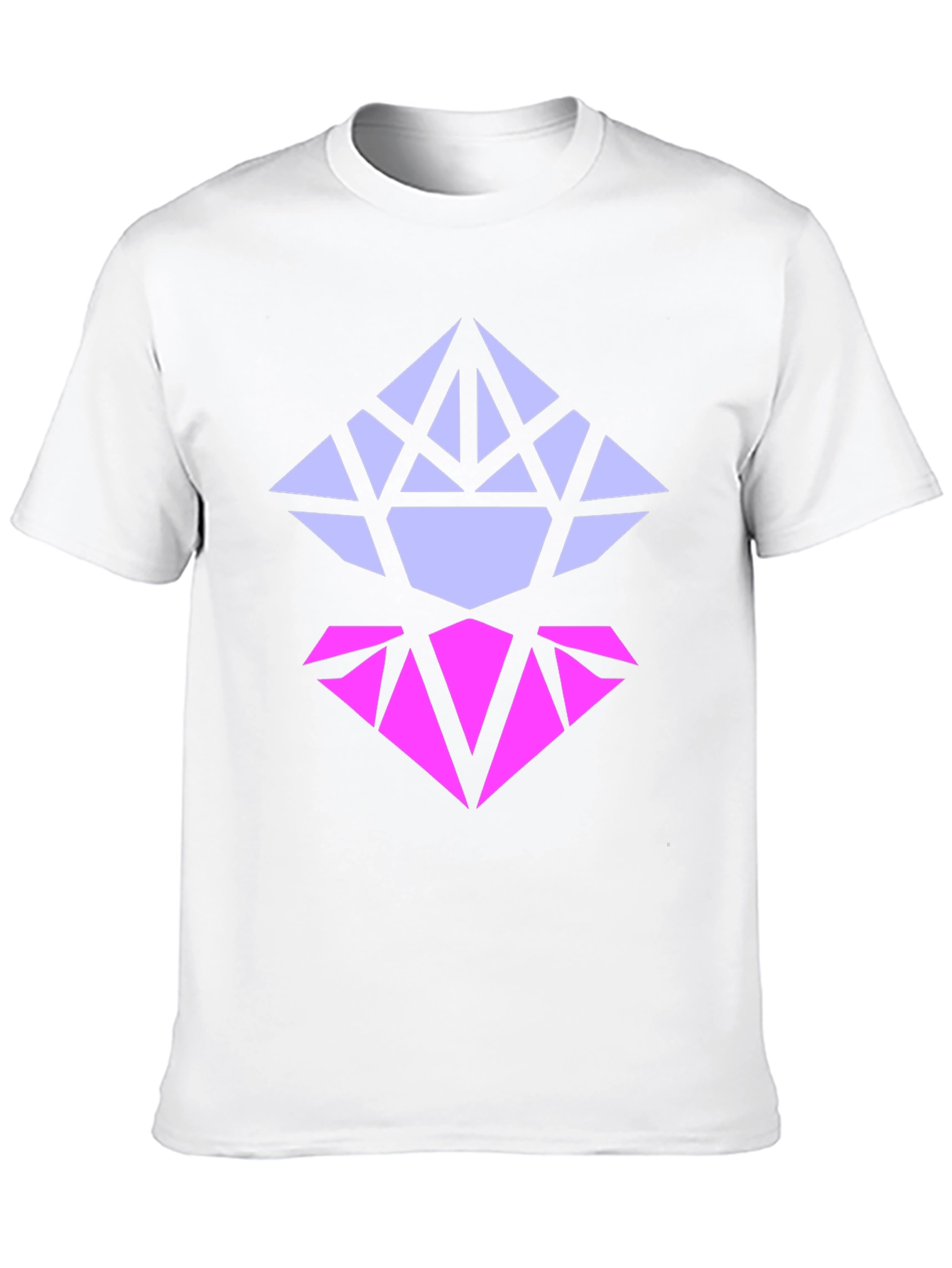 Black Geometric Diamond Graphic Tee - Modern Style view 10