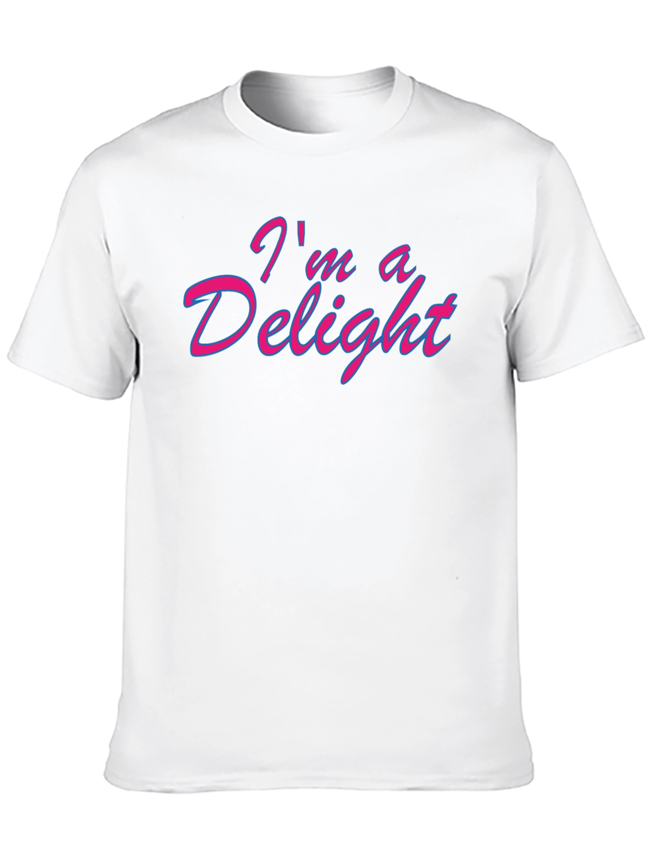 Black I'm a Delight Graphic T-Shirt - Funny & Stylish view 10