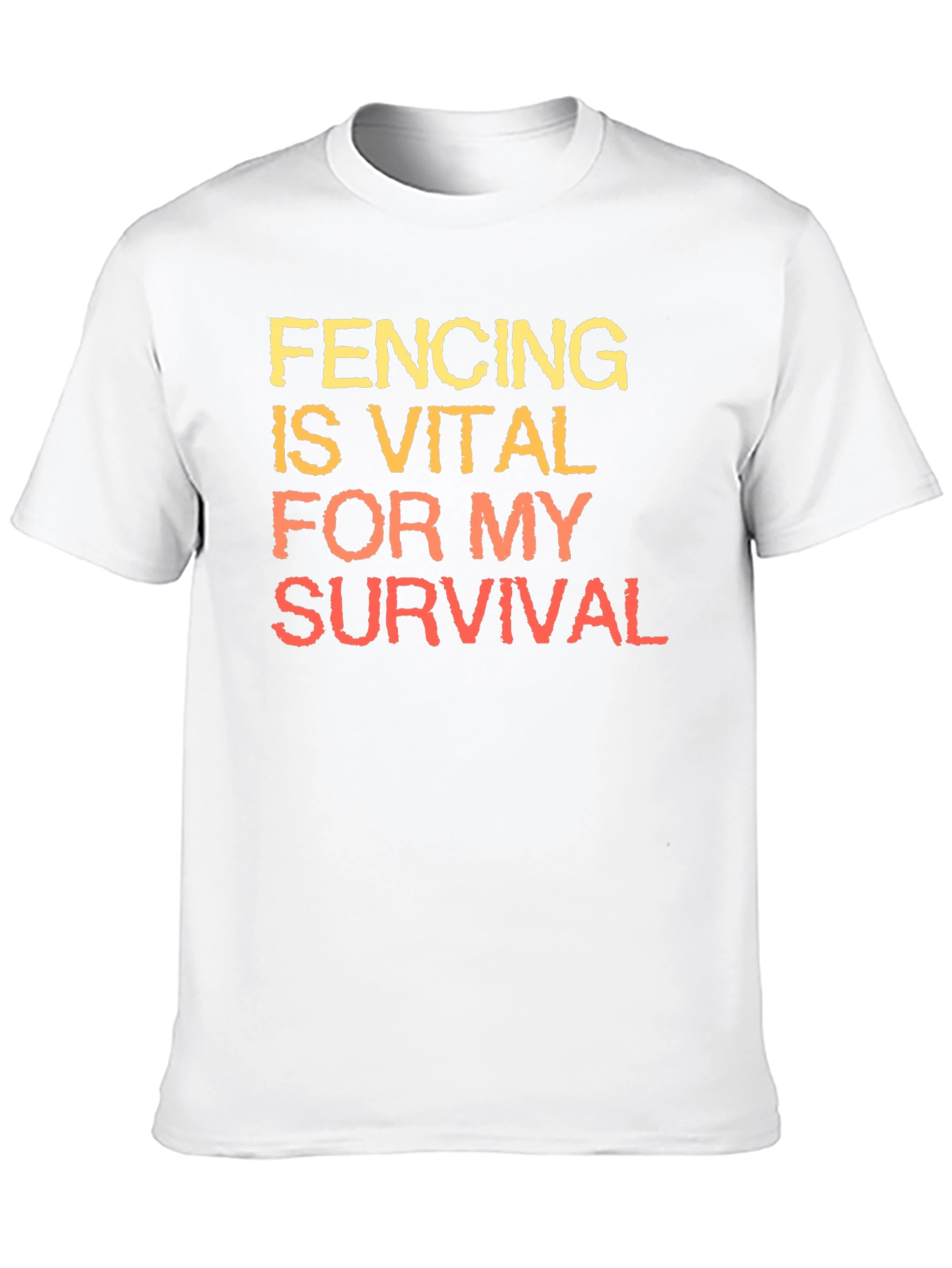 Black Fencing is Vital T-Shirt view 10