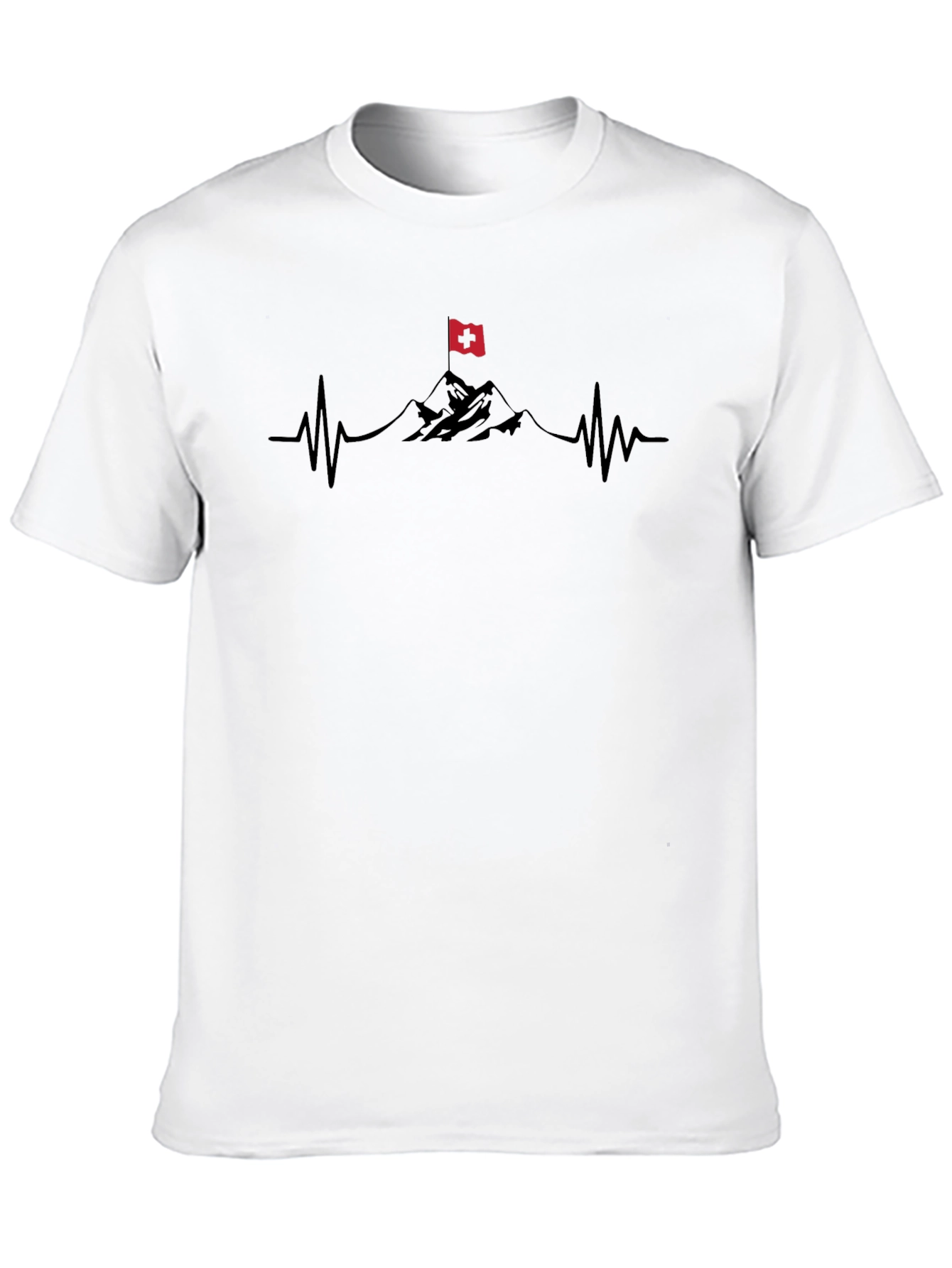 Black Mountain Heartbeat T-Shirt - Black view 10