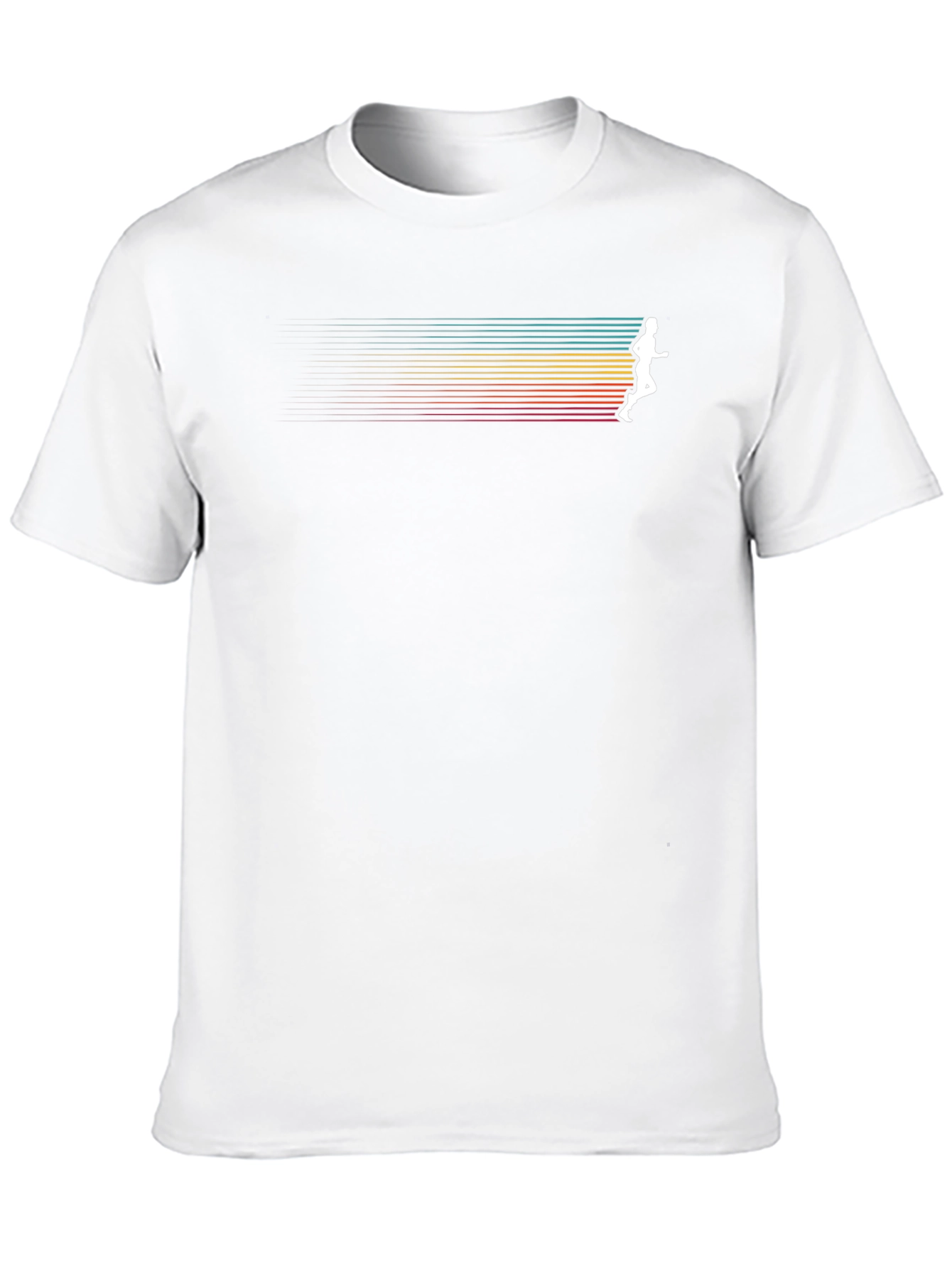 Black Retro Runner Graphic T-Shirt view 10
