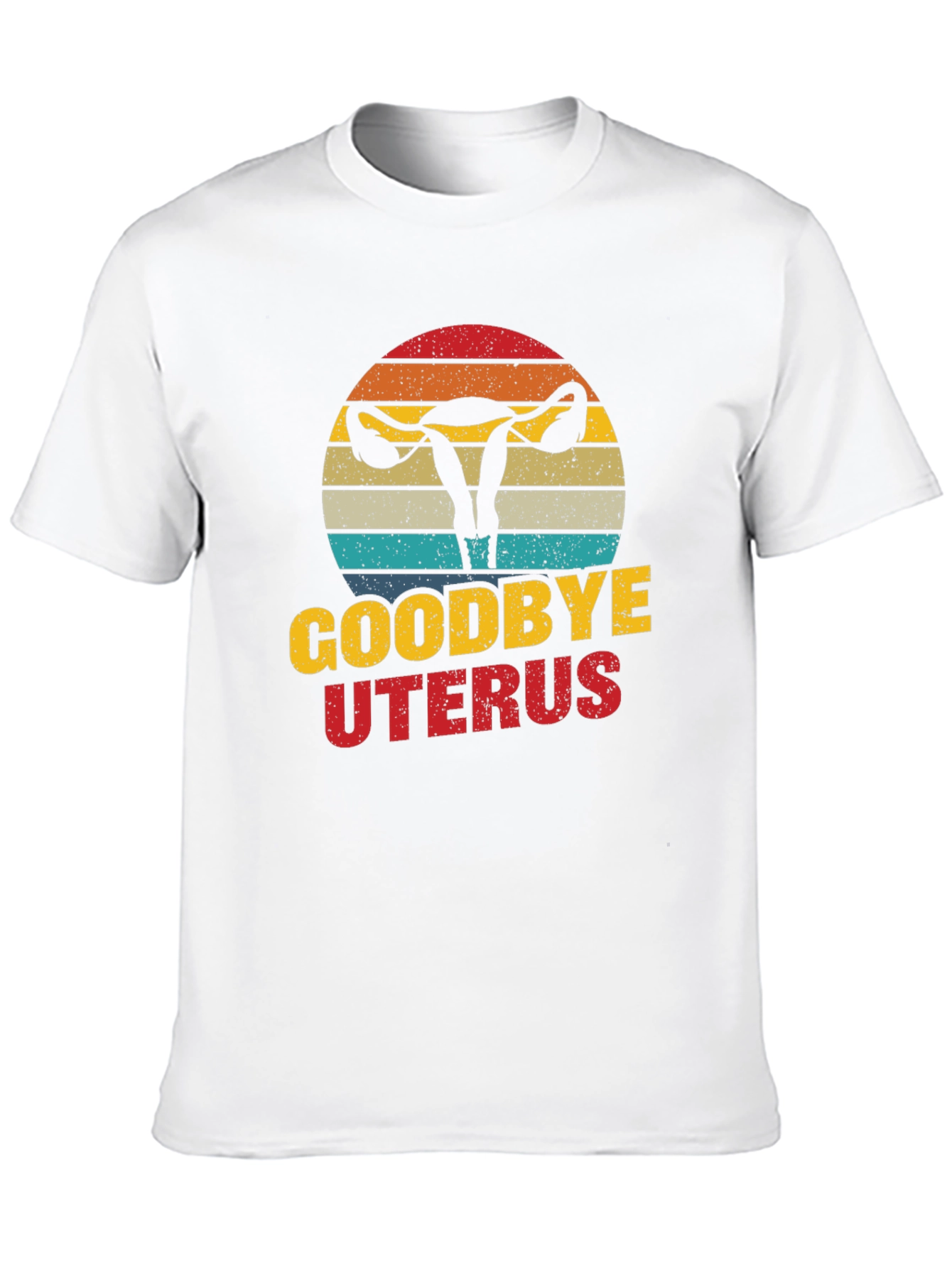 Black Goodbye Uterus Graphic T-Shirt Funny Hysterectomy Tee view 10