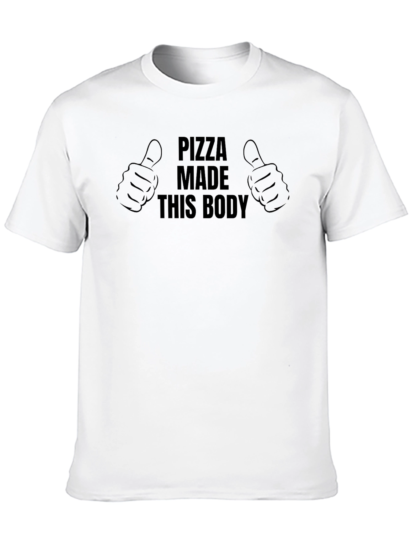 Black Pizza Made This Body Graphic Tee view 10