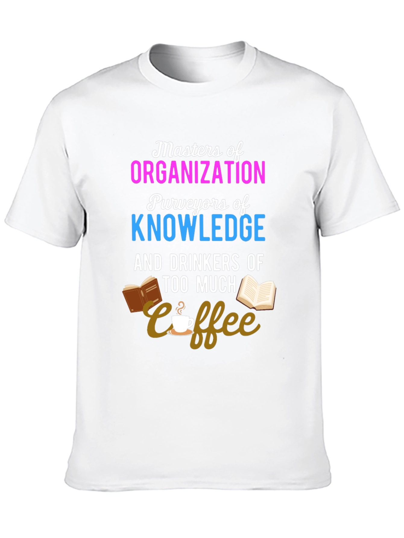 Black Masters of Organization Coffee Lover T-Shirt view 10