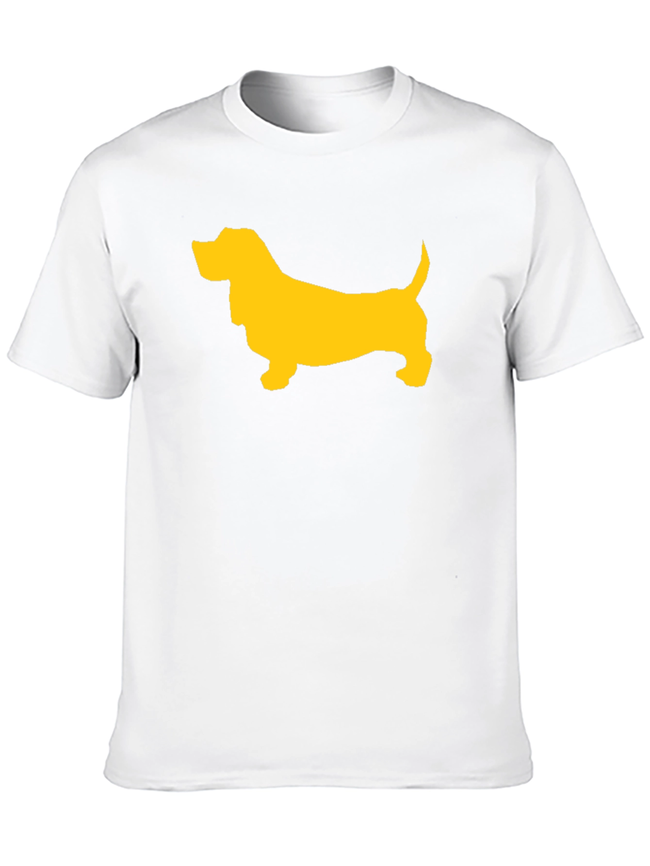 Black Black T-Shirt with Yellow Dog Graphic view 10