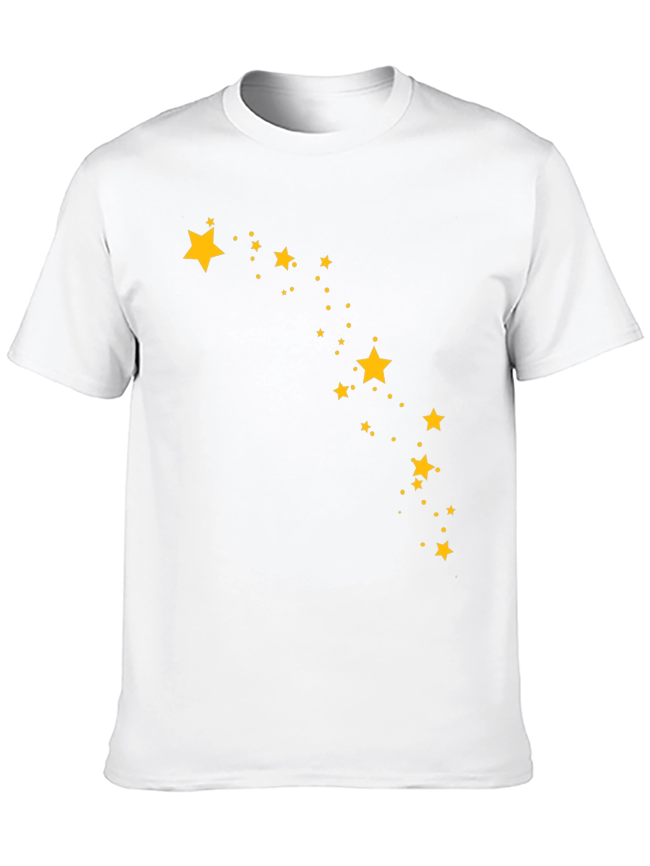 Black Black T-Shirt with Starry Design view 10