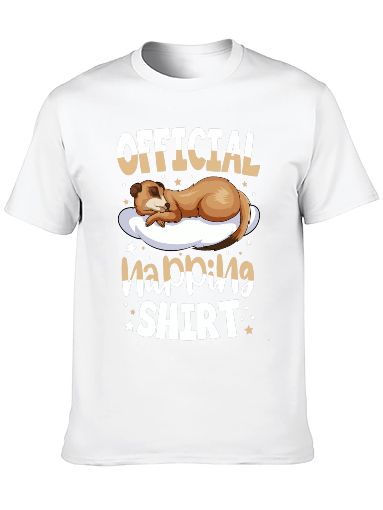 Black Official Napping Shirt - Meerkat Sleep Tee view 10