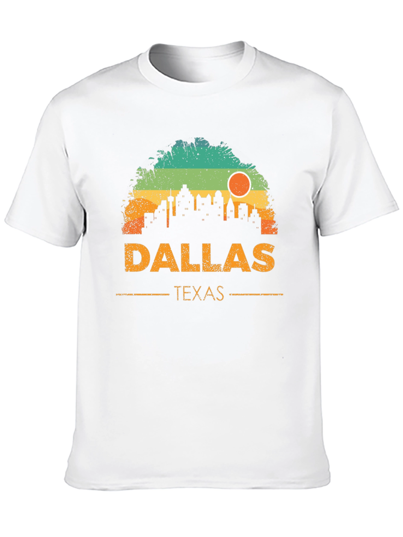 Black Dallas Texas Skyline Graphic T-Shirt view 10