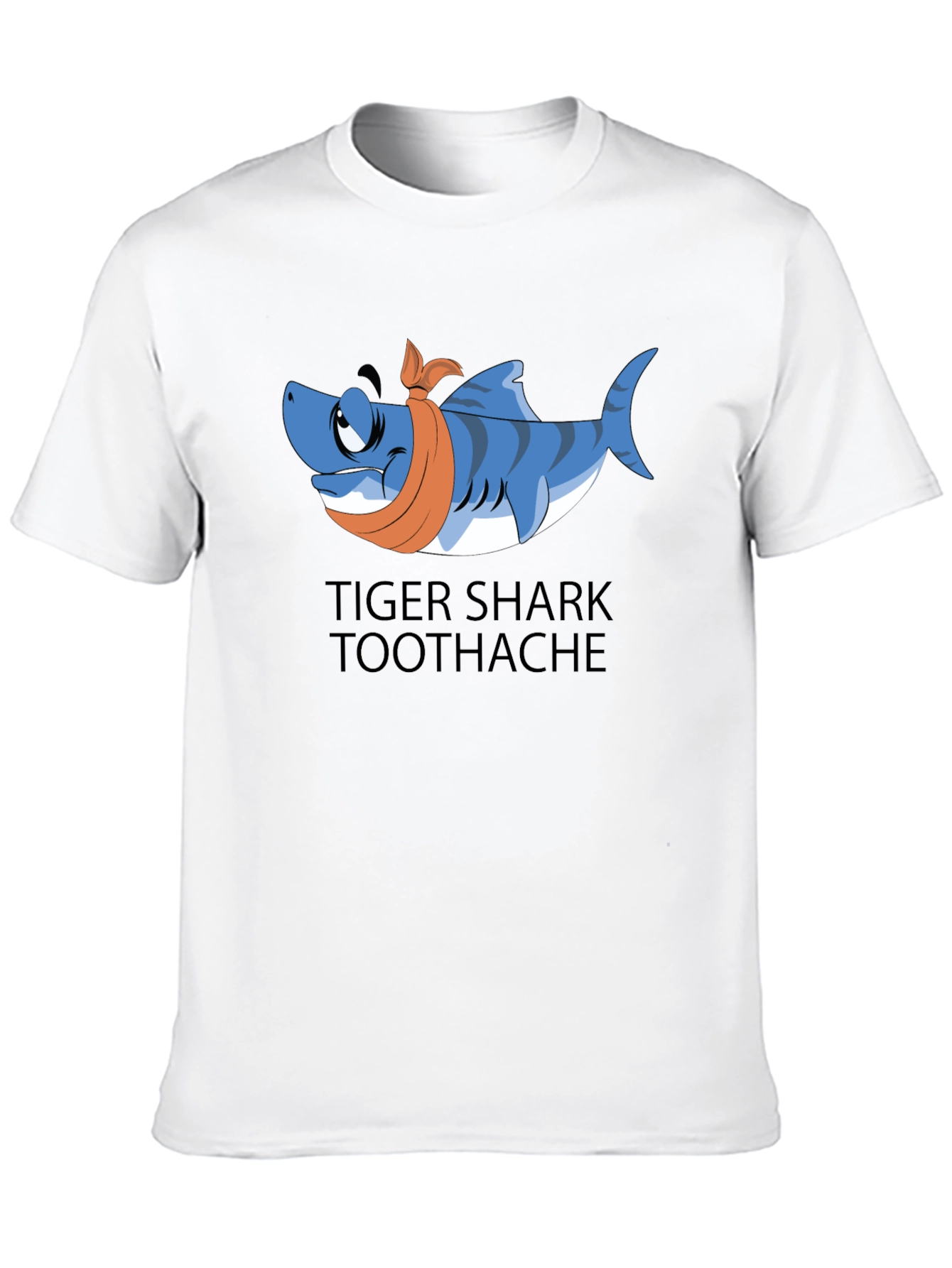 Black Tiger Shark Toothache T-Shirt view 10