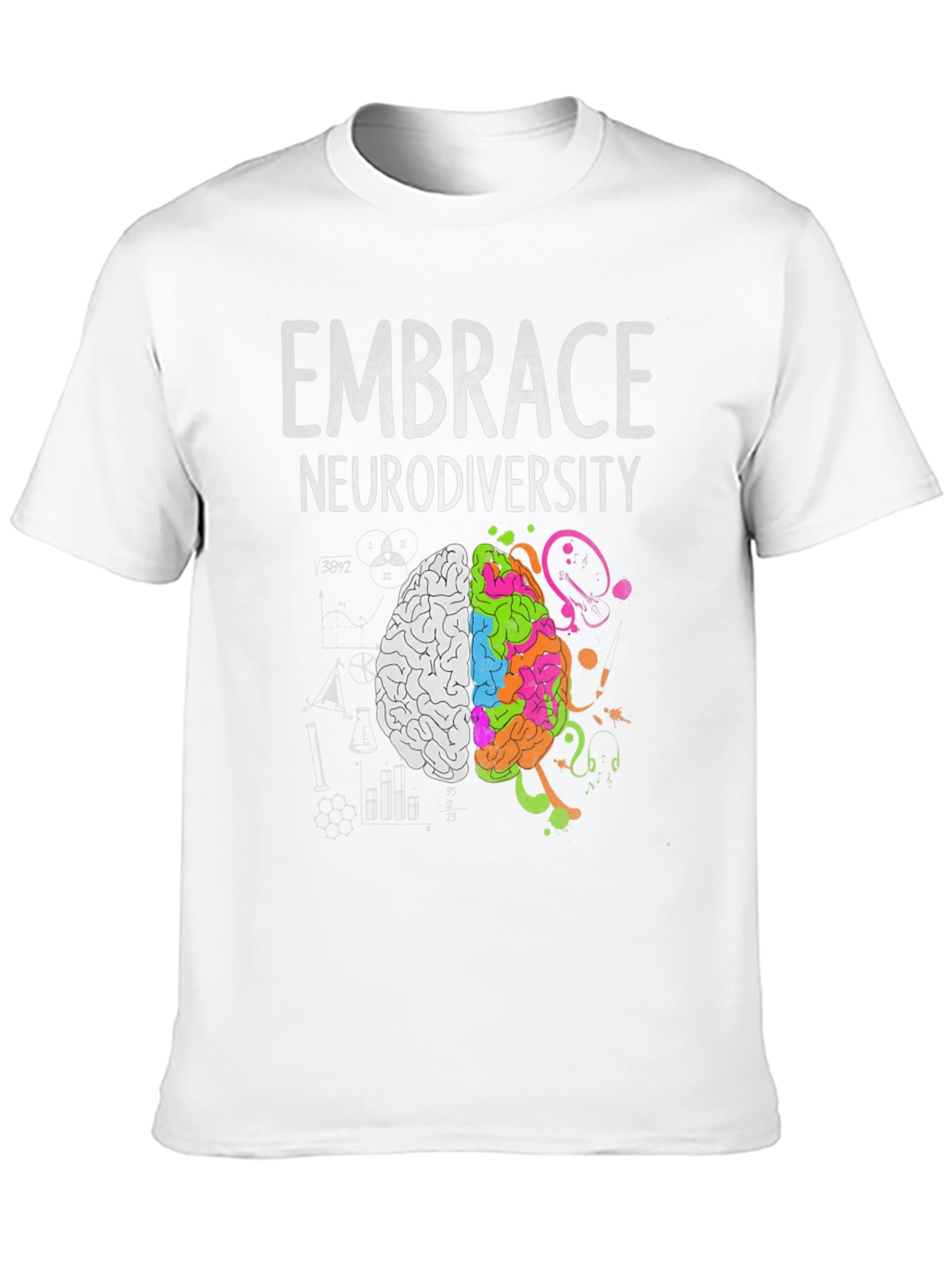 Black Embrace Neurodiversity Graphic Tee view 10