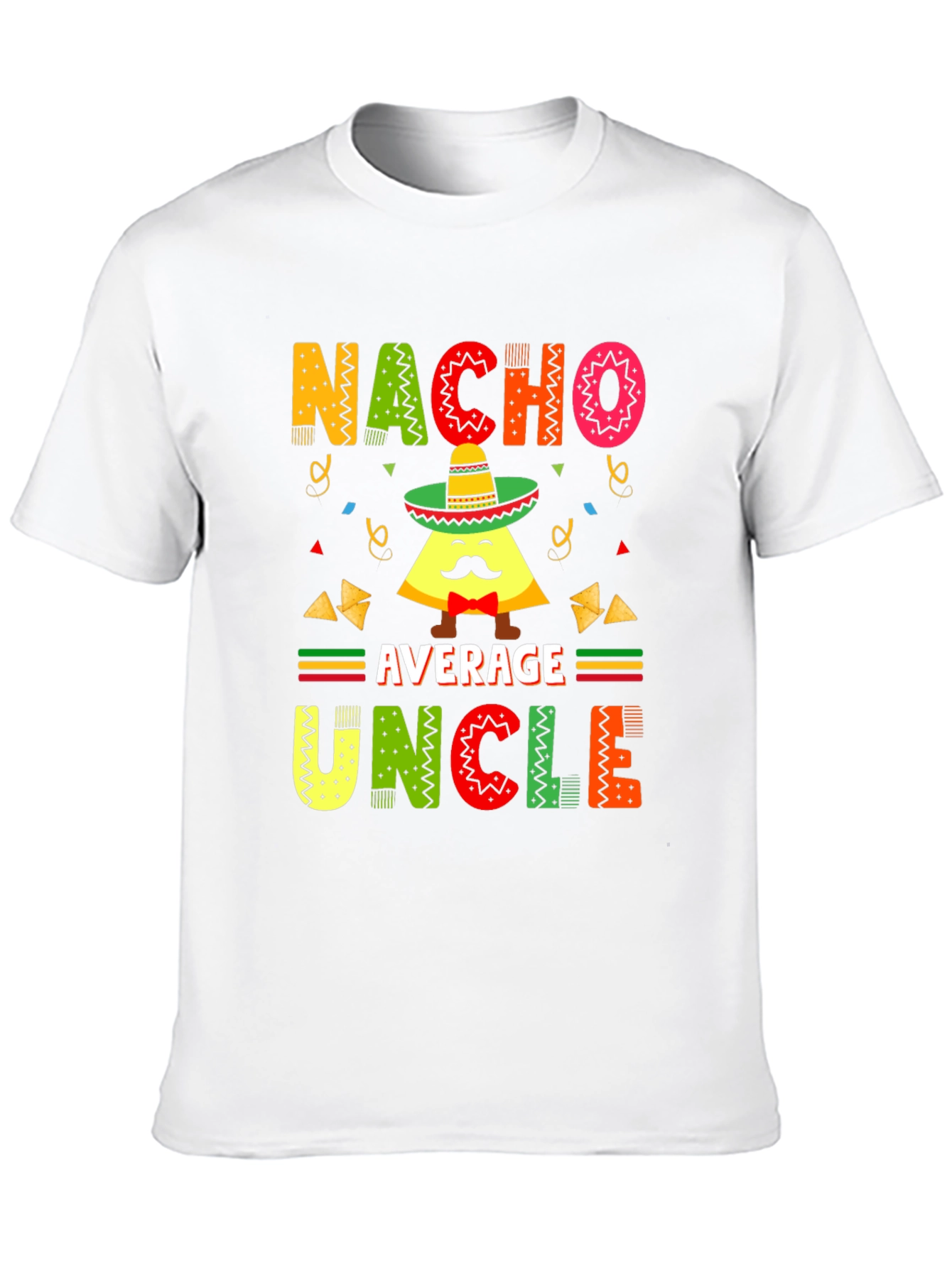 Black Nacho Average Uncle T-Shirt - Funny Pun Tee view 10