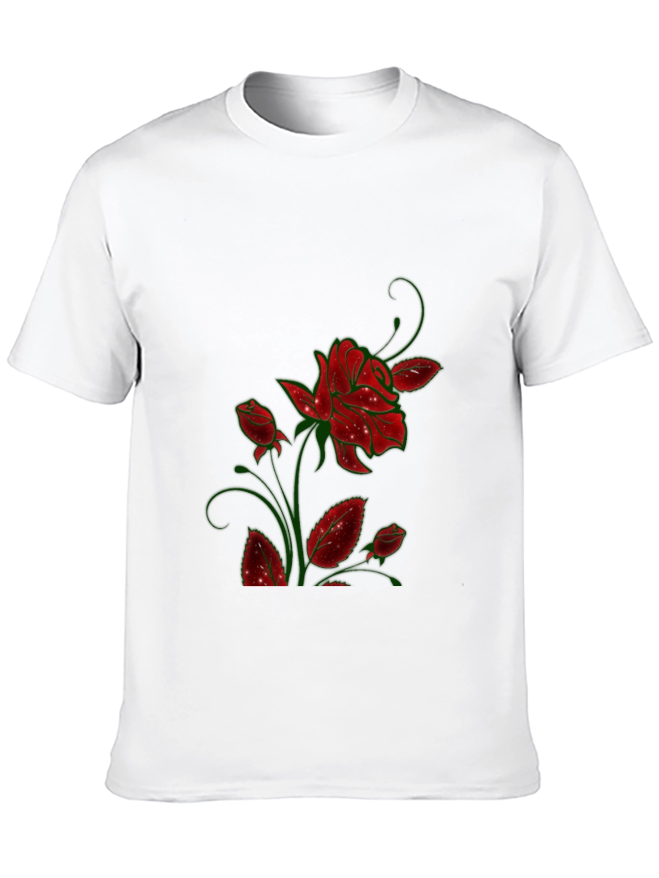 Black Rose Graphic Print Black T-Shirt view 10