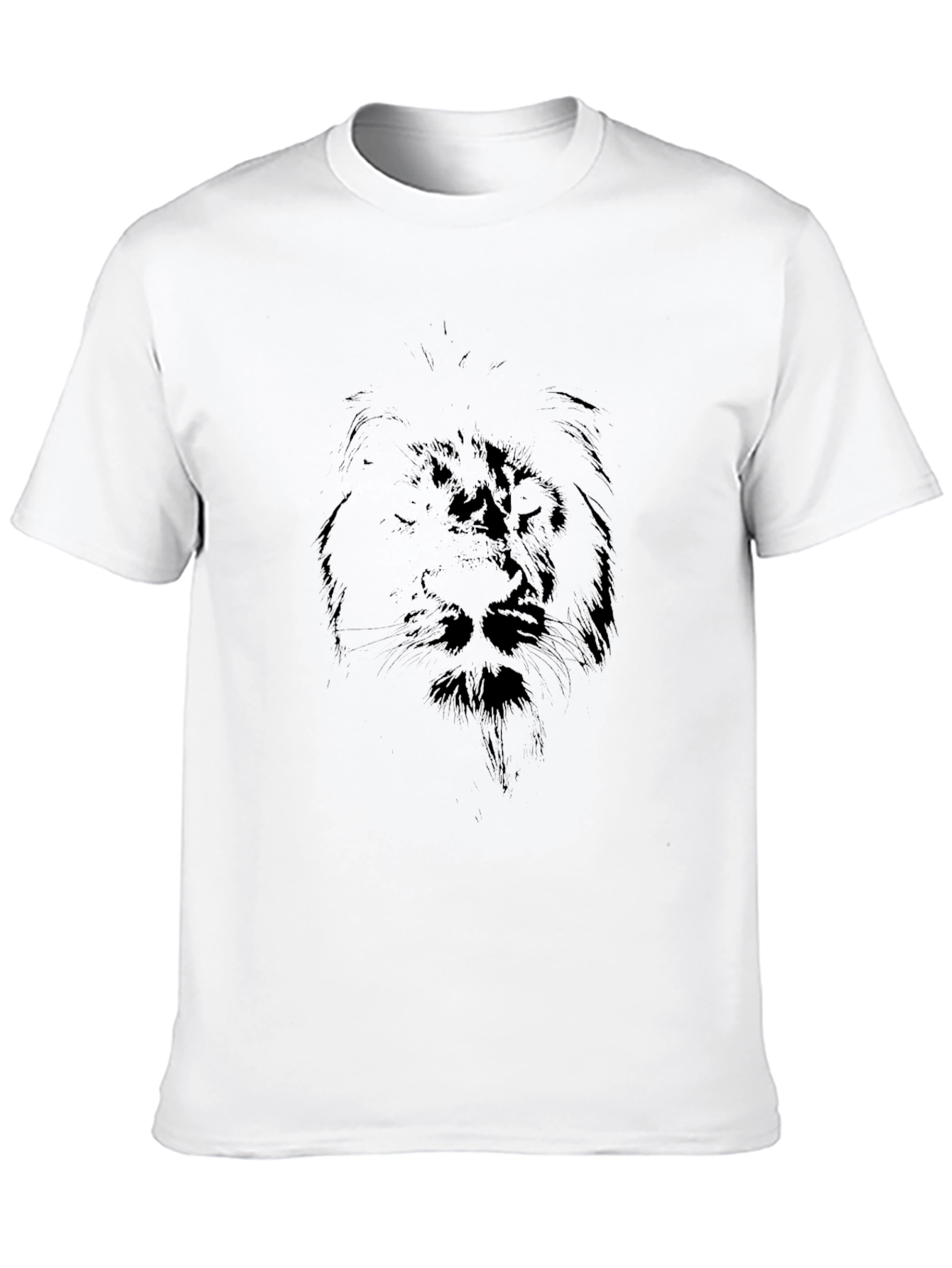 Black Lion Sketch Graphic Tee - Black view 10