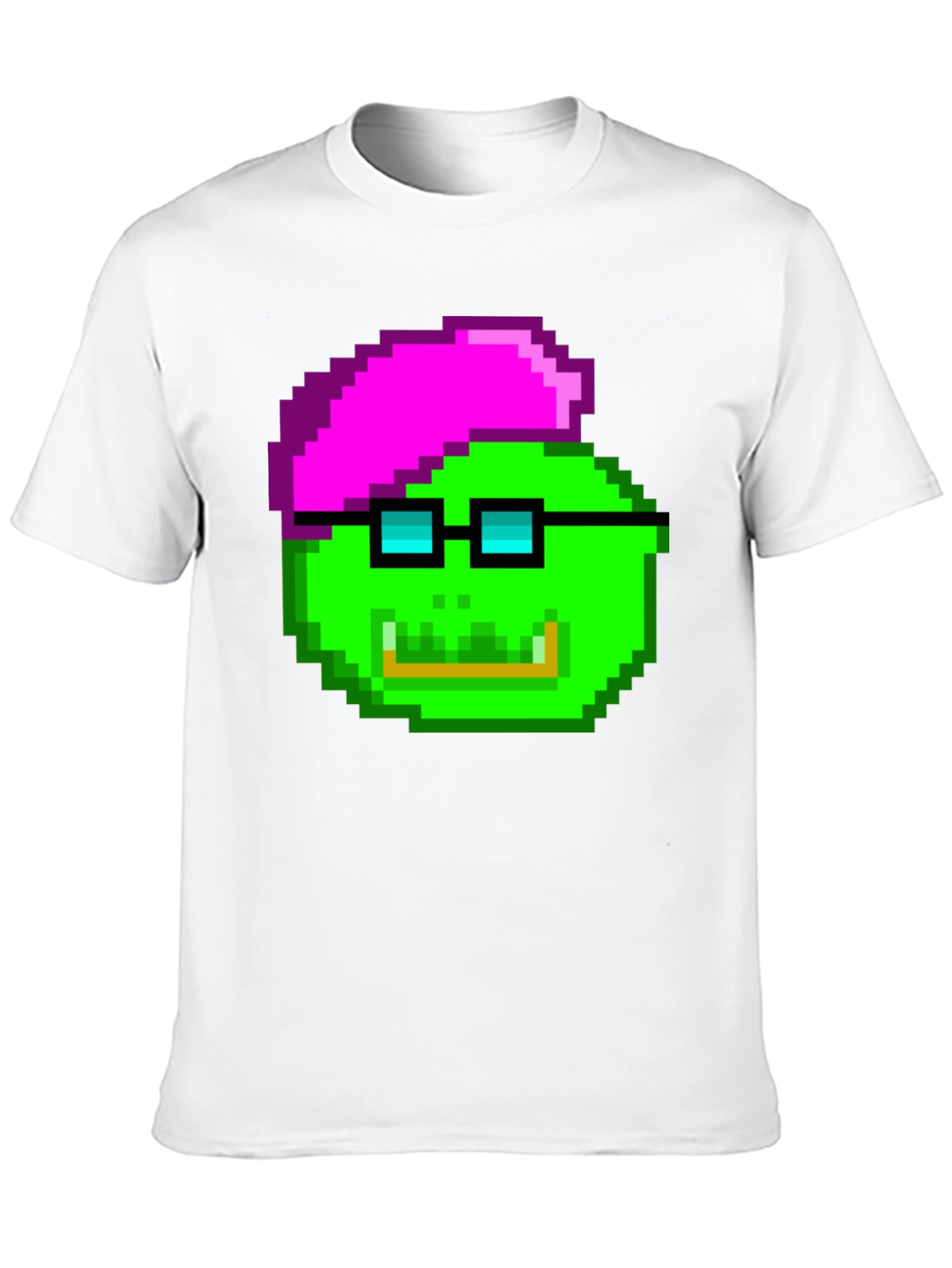 Black Pixel Art T-Shirt - Geek Chic Style view 10