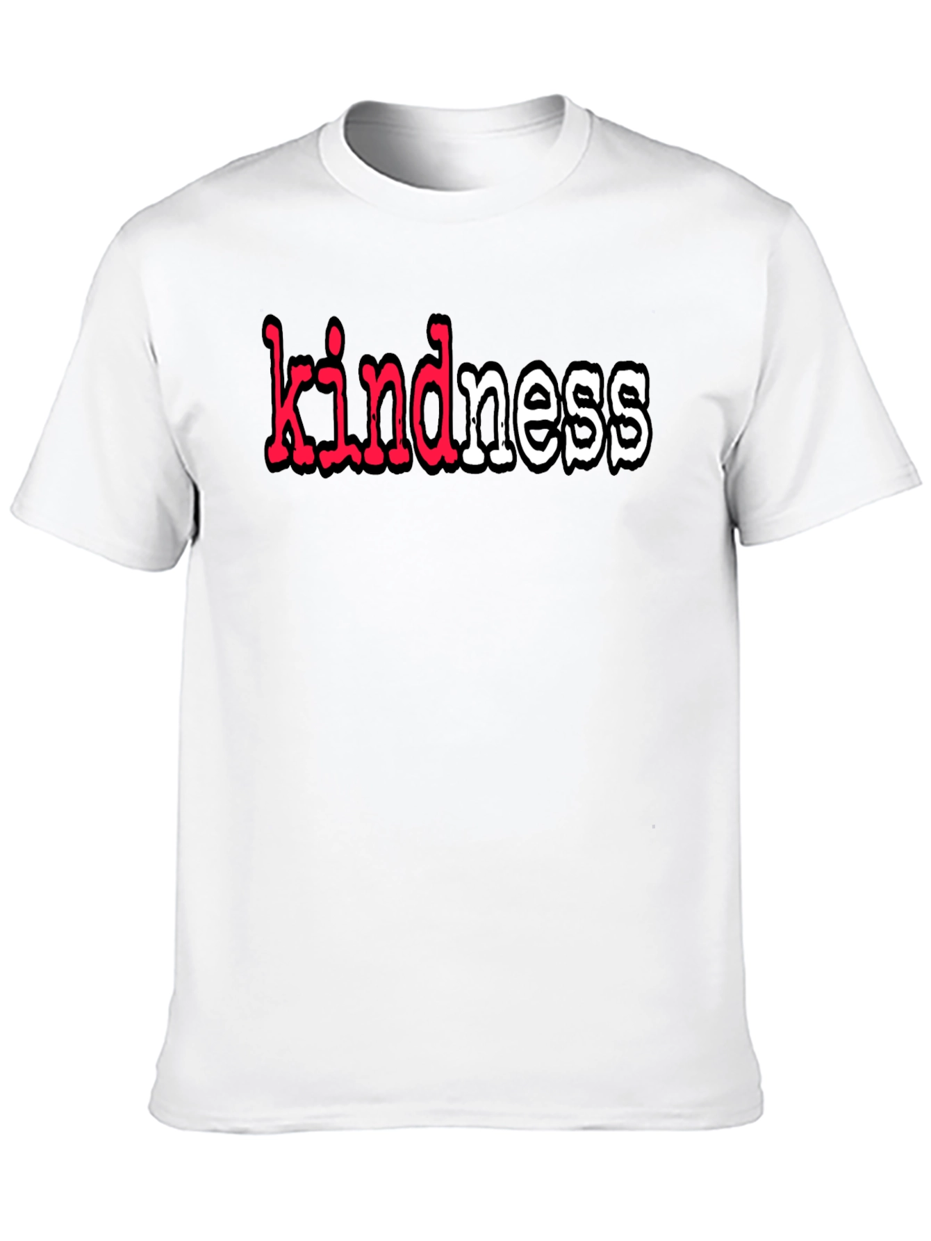 Black Kindness T-Shirt - Black Graphic Tee view 10