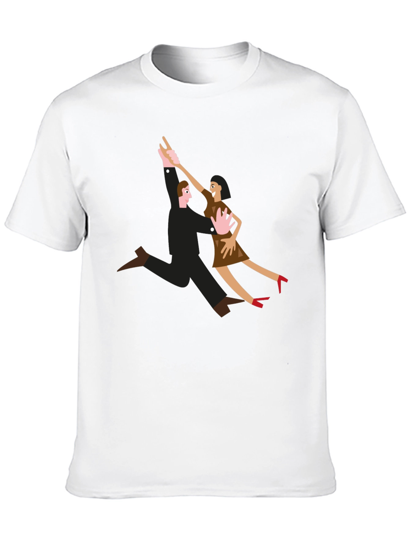 Black Dancing Couple Graphic T-Shirt view 10