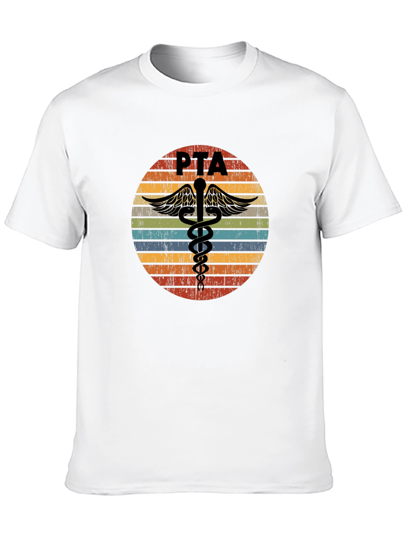 Black Vintage PTA Caduceus T-Shirt view 10