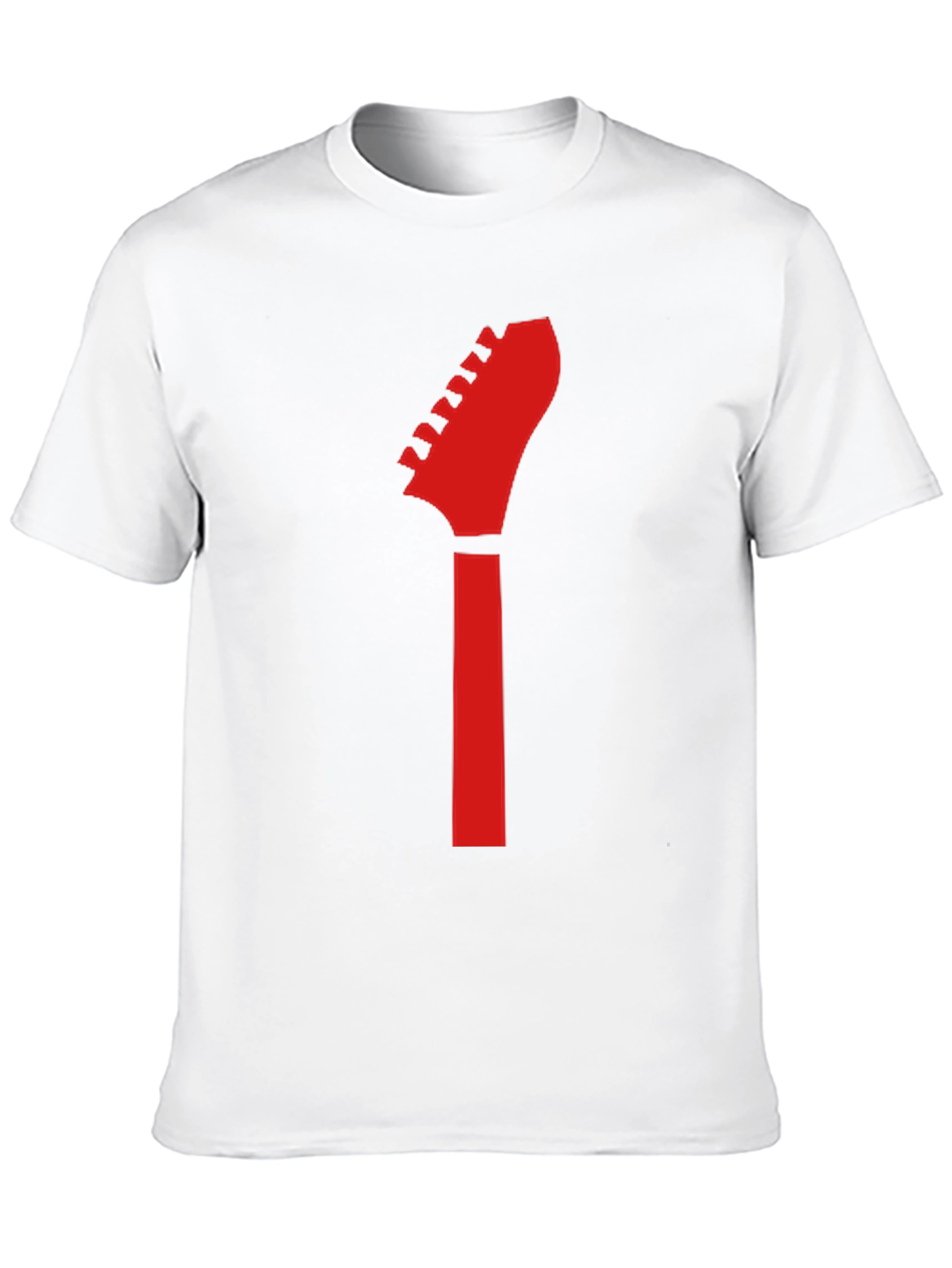 Black Guitar Headstock Graphic Tee - Rocker Style view 10