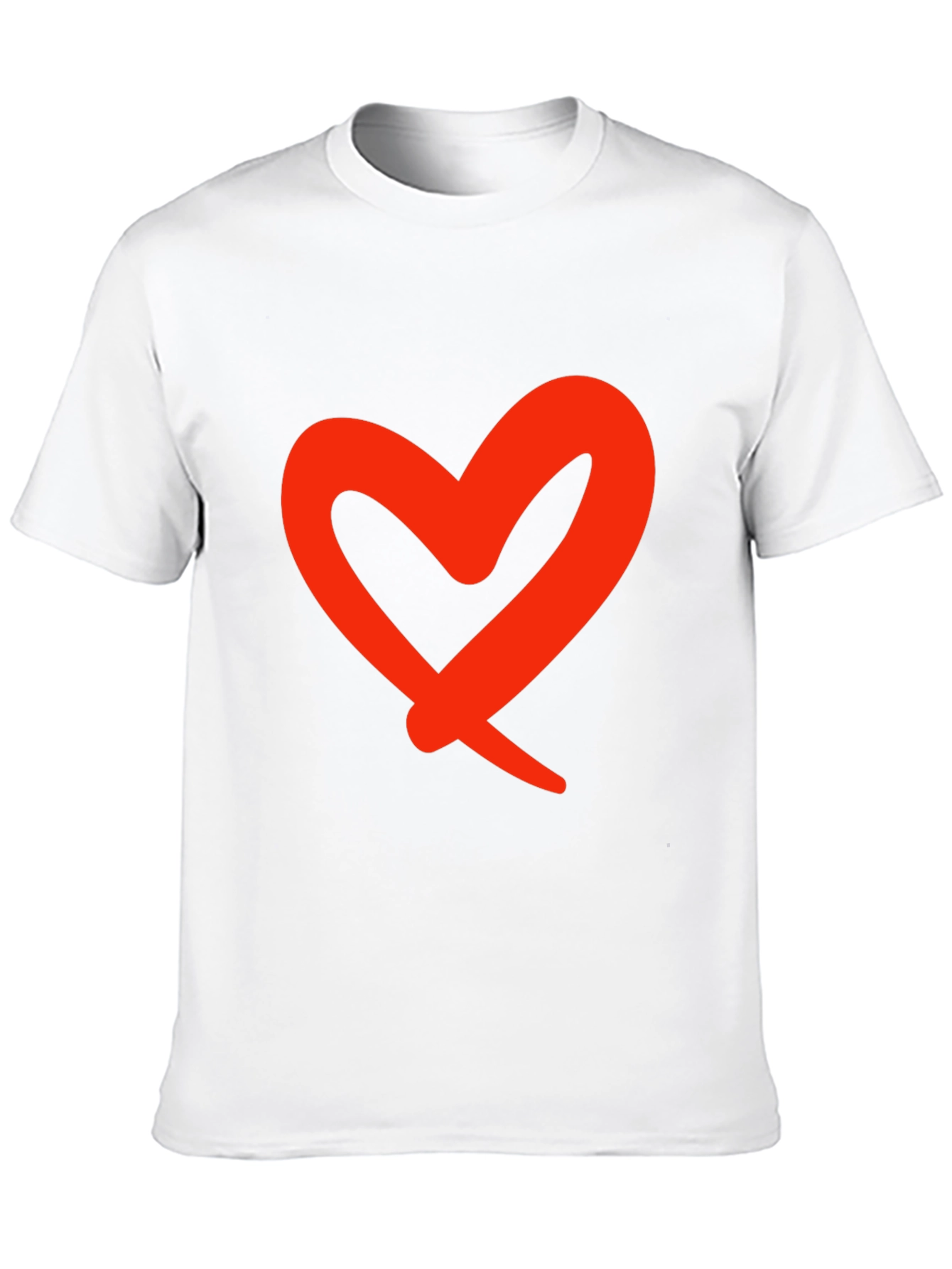 Black Bold Heart Graphic Black T-Shirt view 10