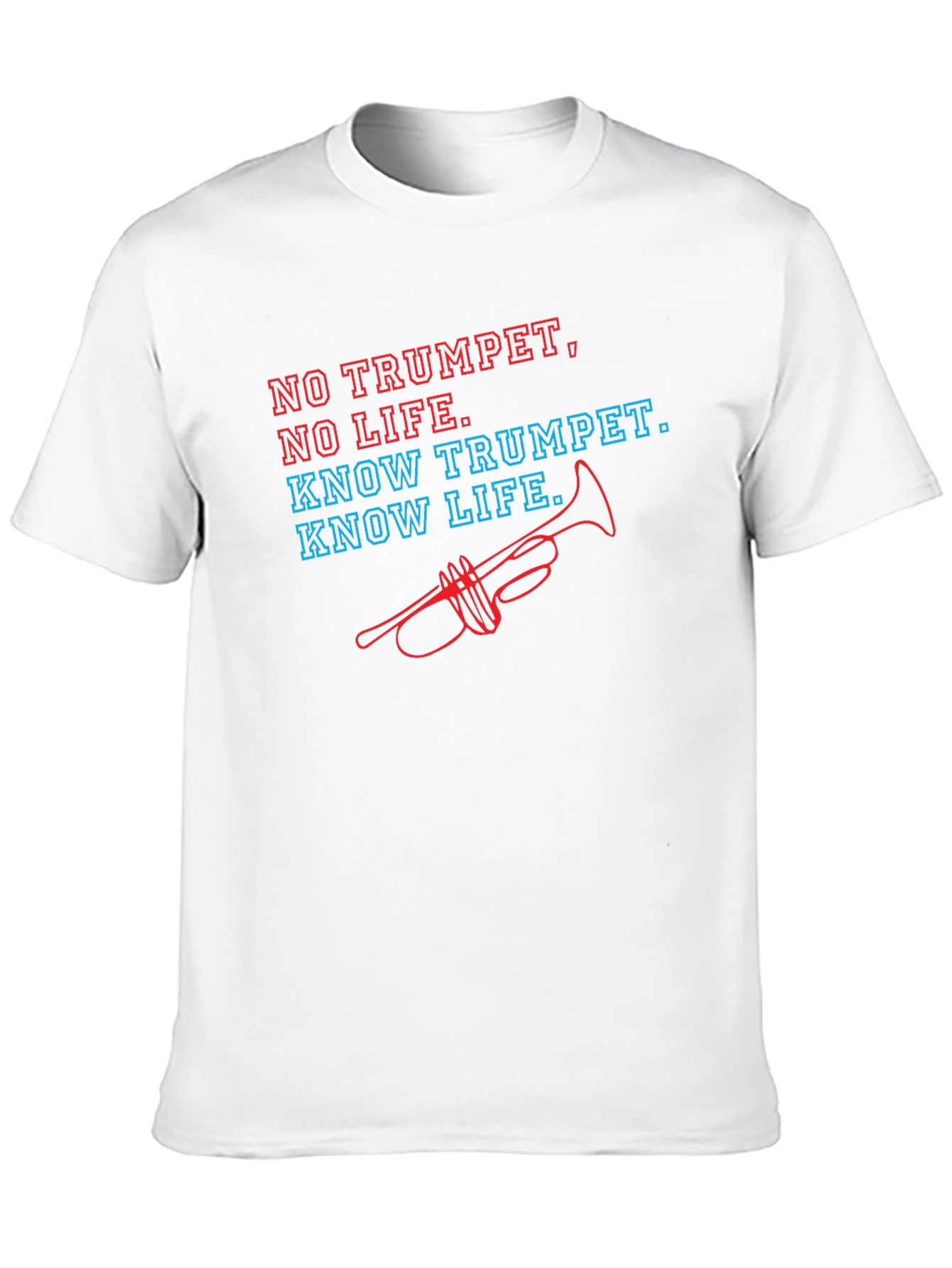 Black Trumpet Life Graphic Tee - Music Lover's T-Shirt view 10