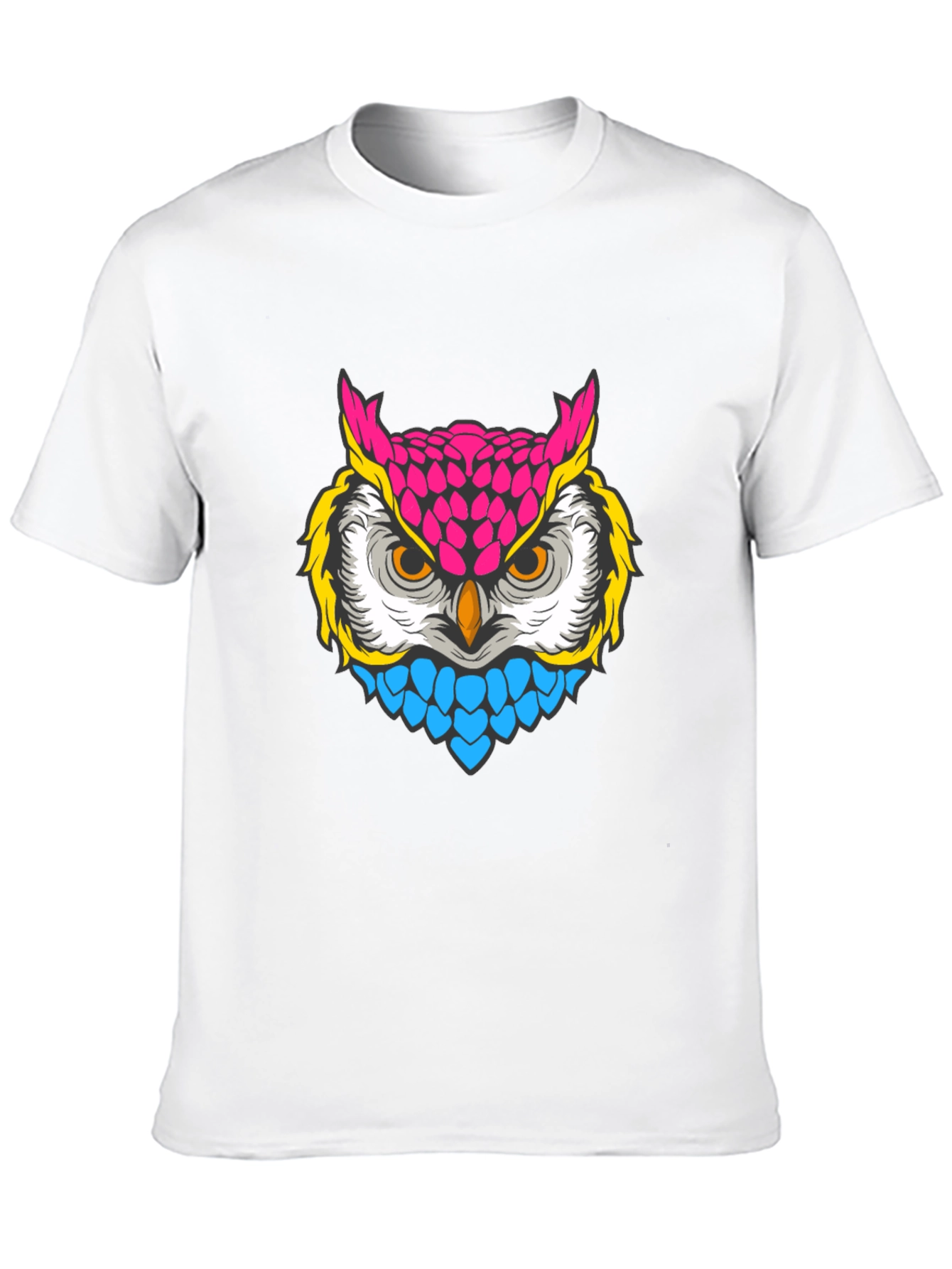Black Neon Owl Graphic T-Shirt - Bold & Stylish view 10