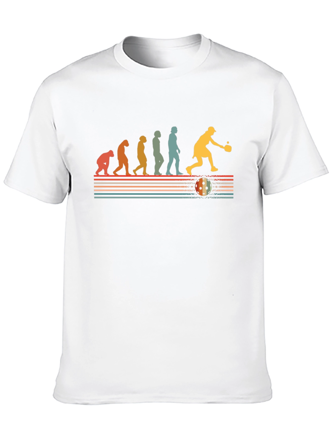 Black Pickleball Evolution Graphic Tee view 10
