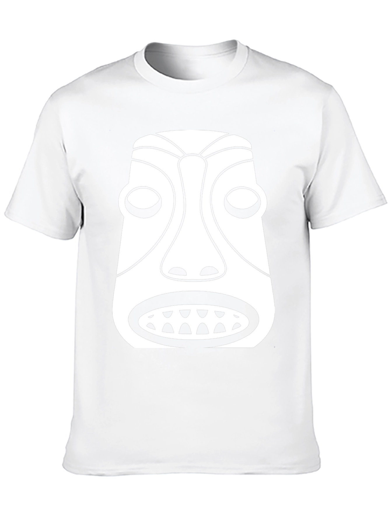 Black Tribal Mask Graphic Tee - Unique Design view 10