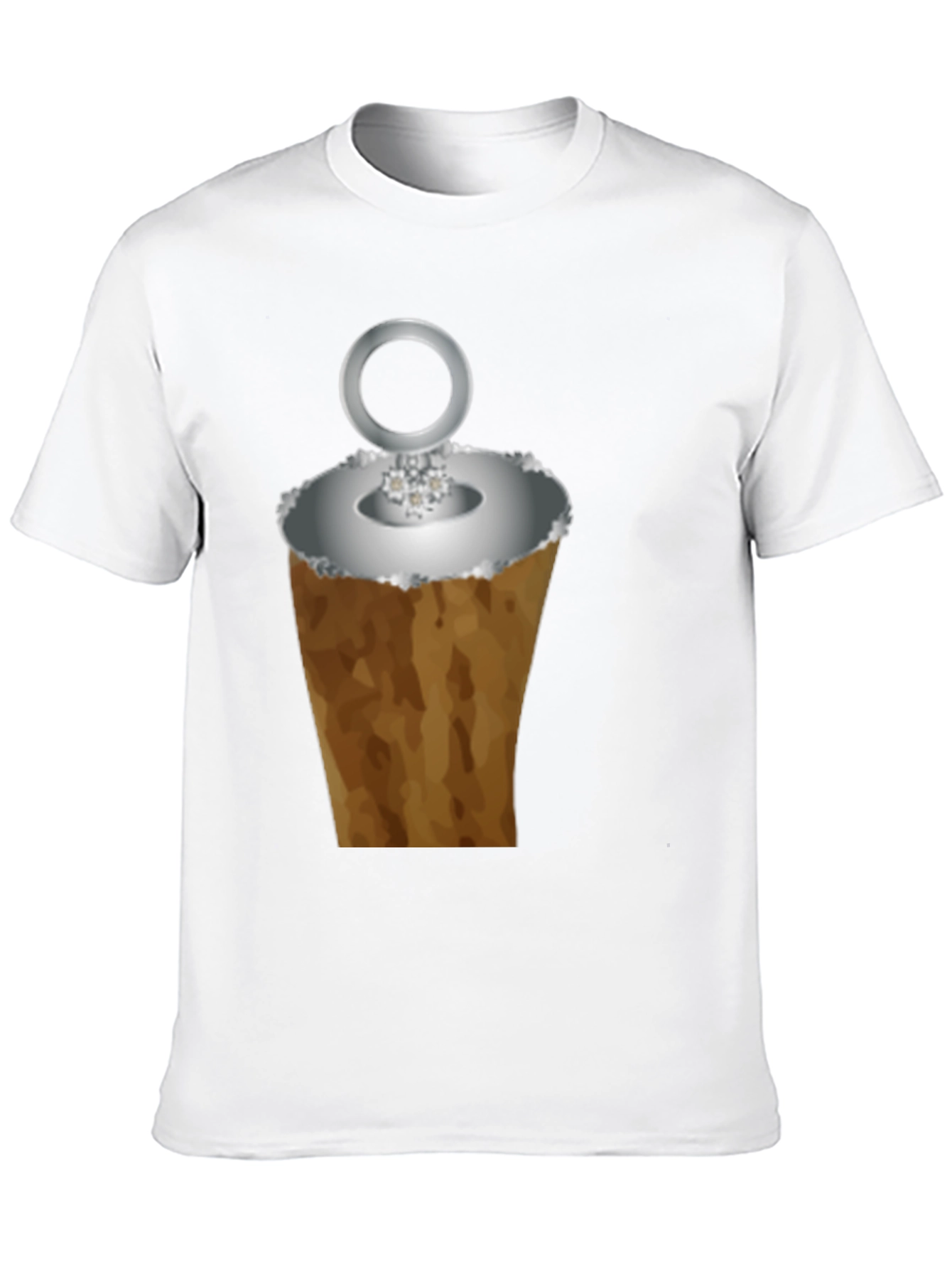 Black Funny Ice Cream Cone Ring Black T-Shirt view 10