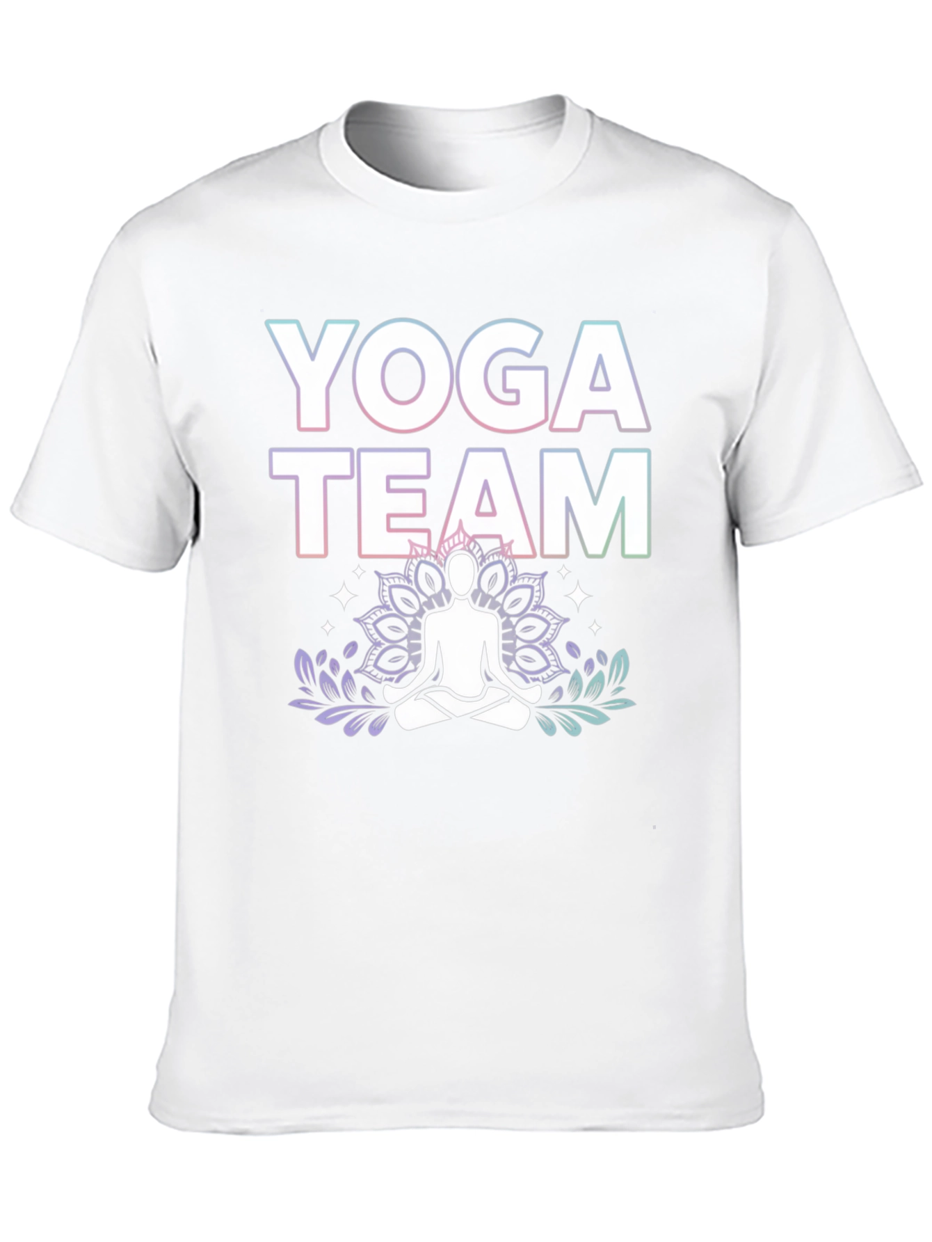 Black Yoga Team Graphic Tee - Black Cotton Blend view 10