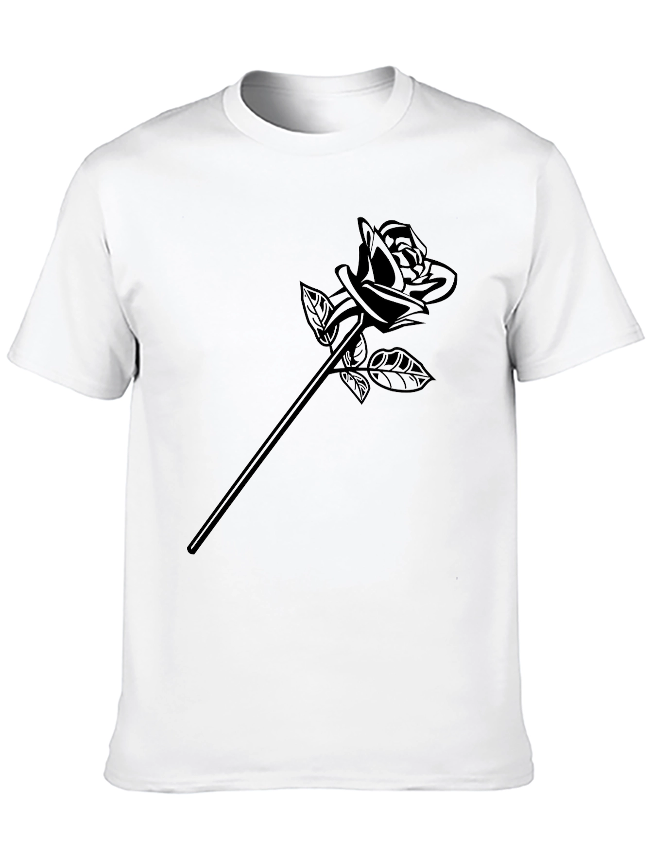 Black Black Rose Graphic Tee - Modern Menswear view 10