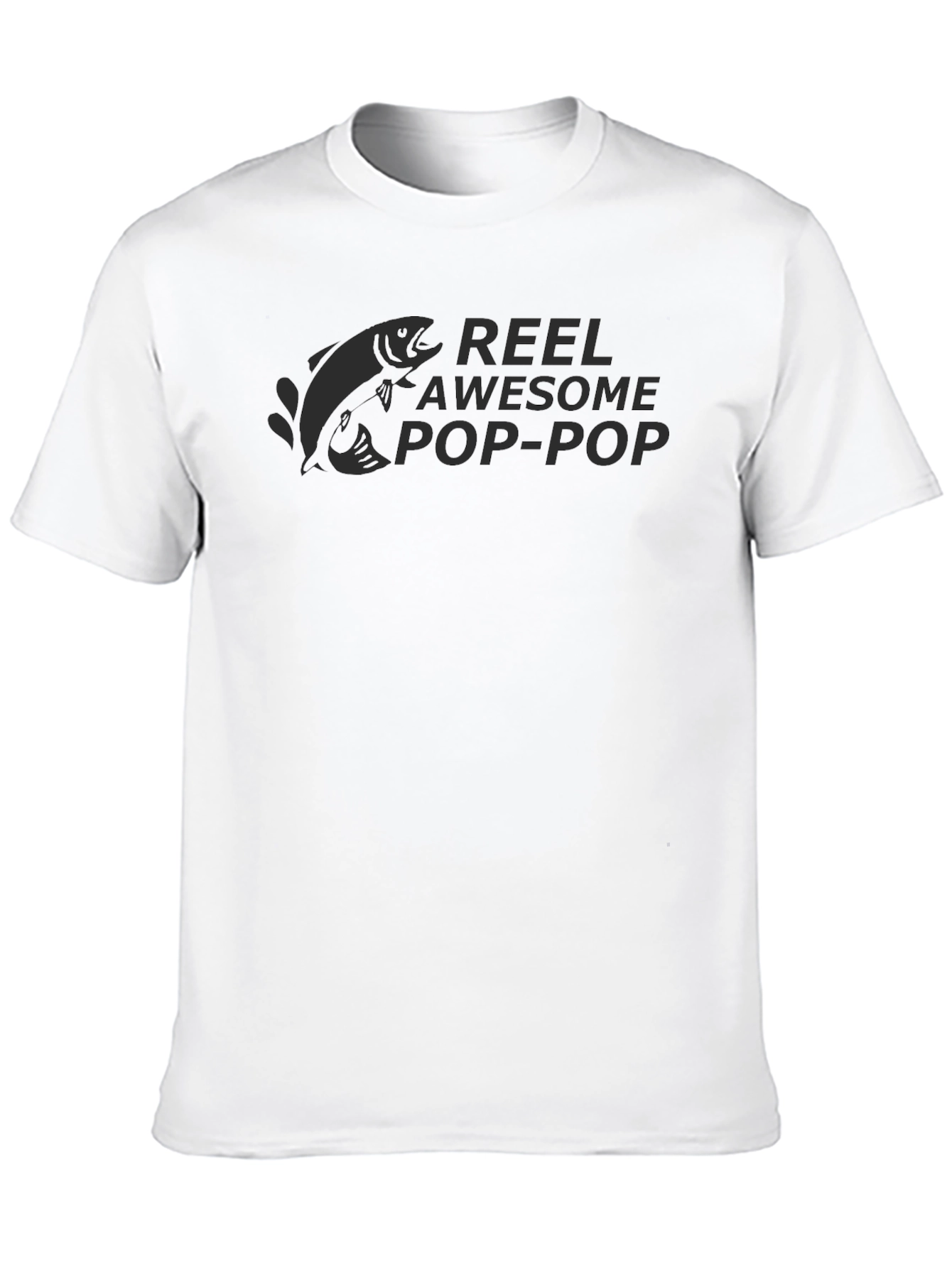 Black Reel Awesome Pop-Pop Black T-Shirt Fishing Gift view 10