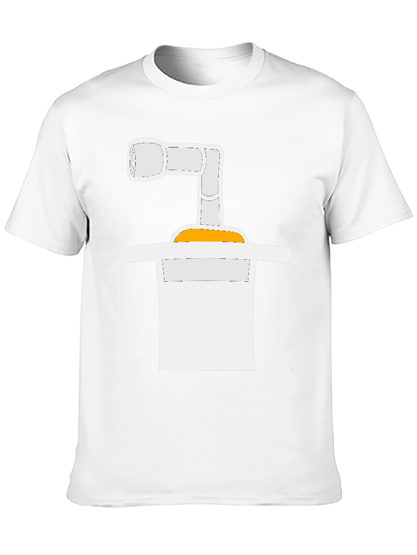 Black Abstract Graphic Tee - Black Cotton Blend Casual T-Shirt view 10