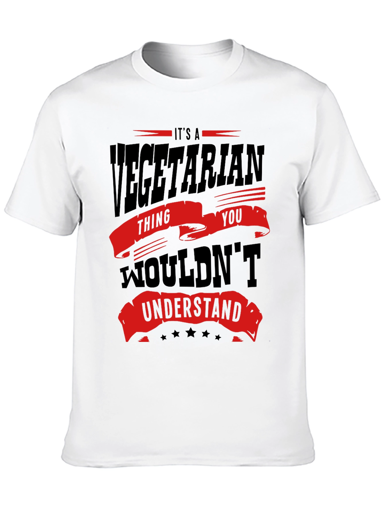 Black Vegetarian Thing T-Shirt view 10