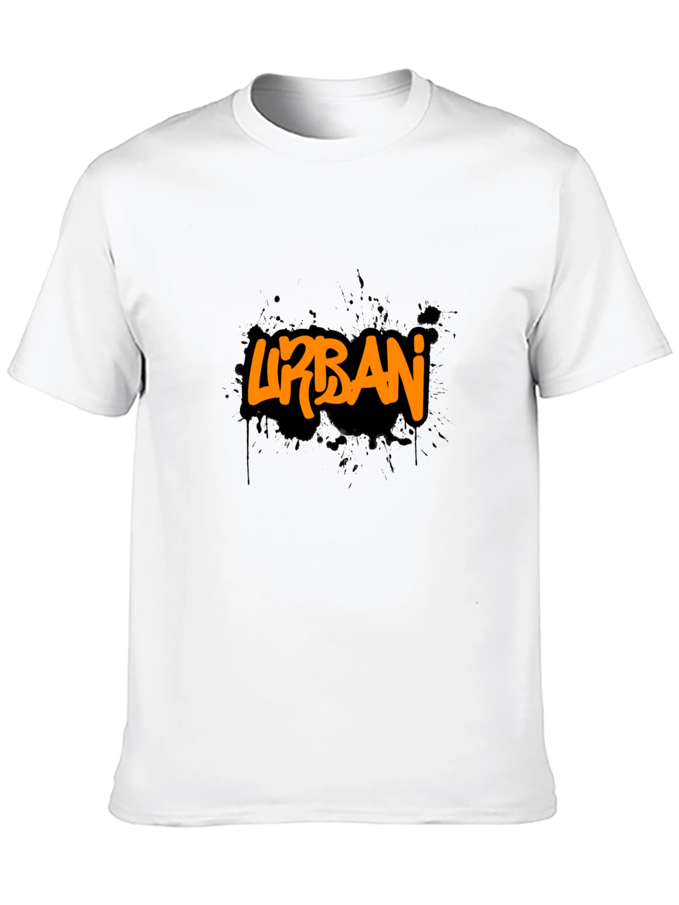 Black Urban Graphic Tee - Black Men's T-Shirt view 10