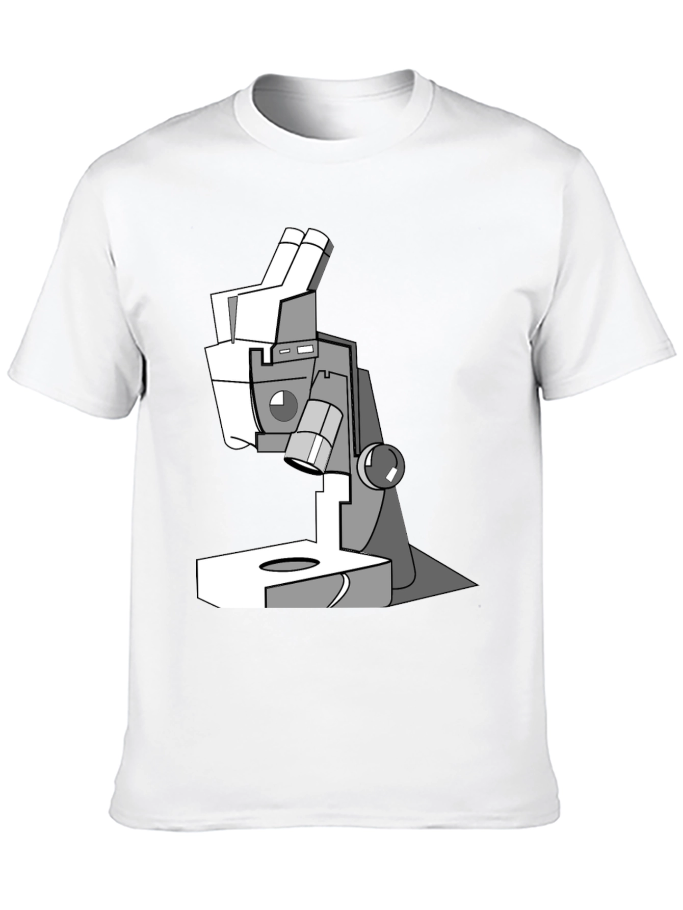 Black Science Microscope Graphic T-Shirt - Black view 10