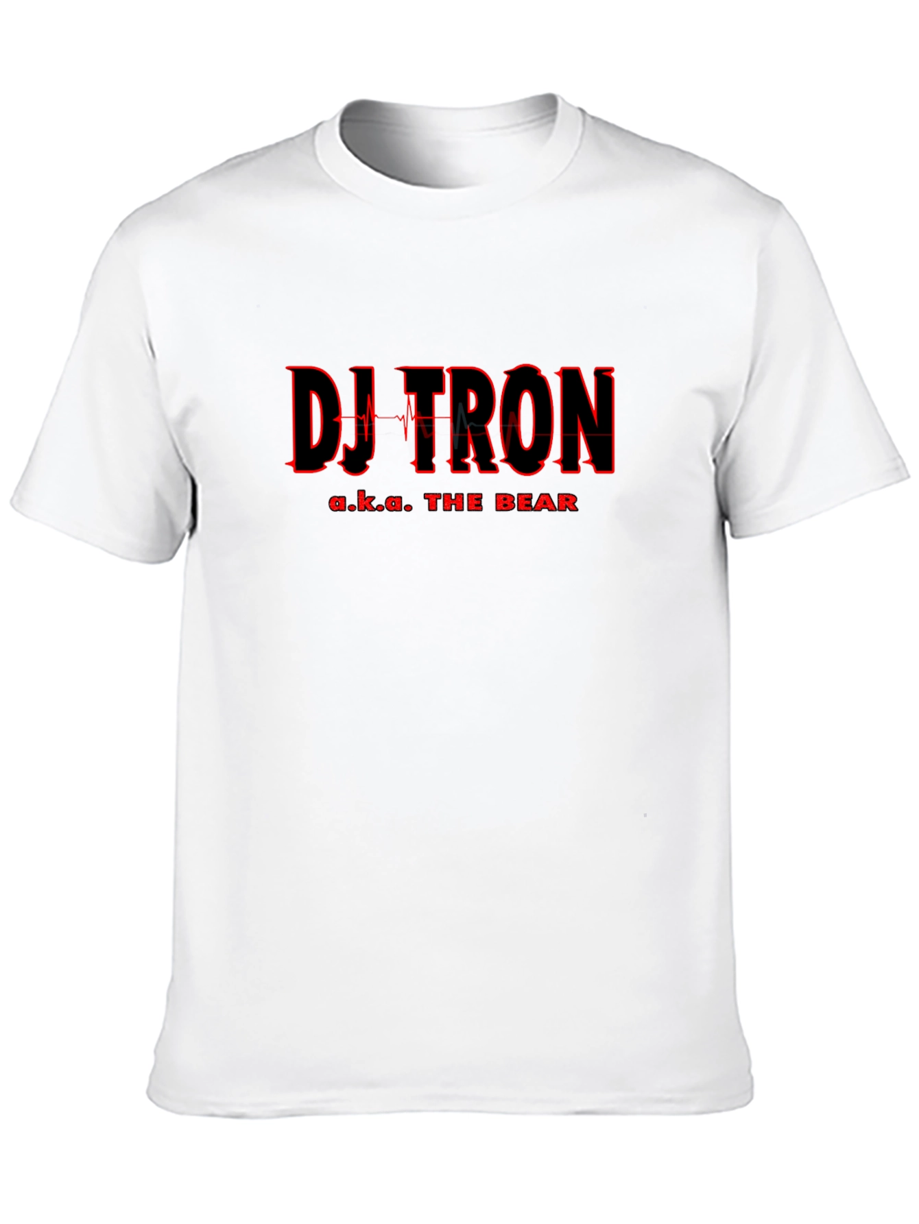 Black DJ Tron Graphic Tee - Black Short Sleeve T-Shirt view 10