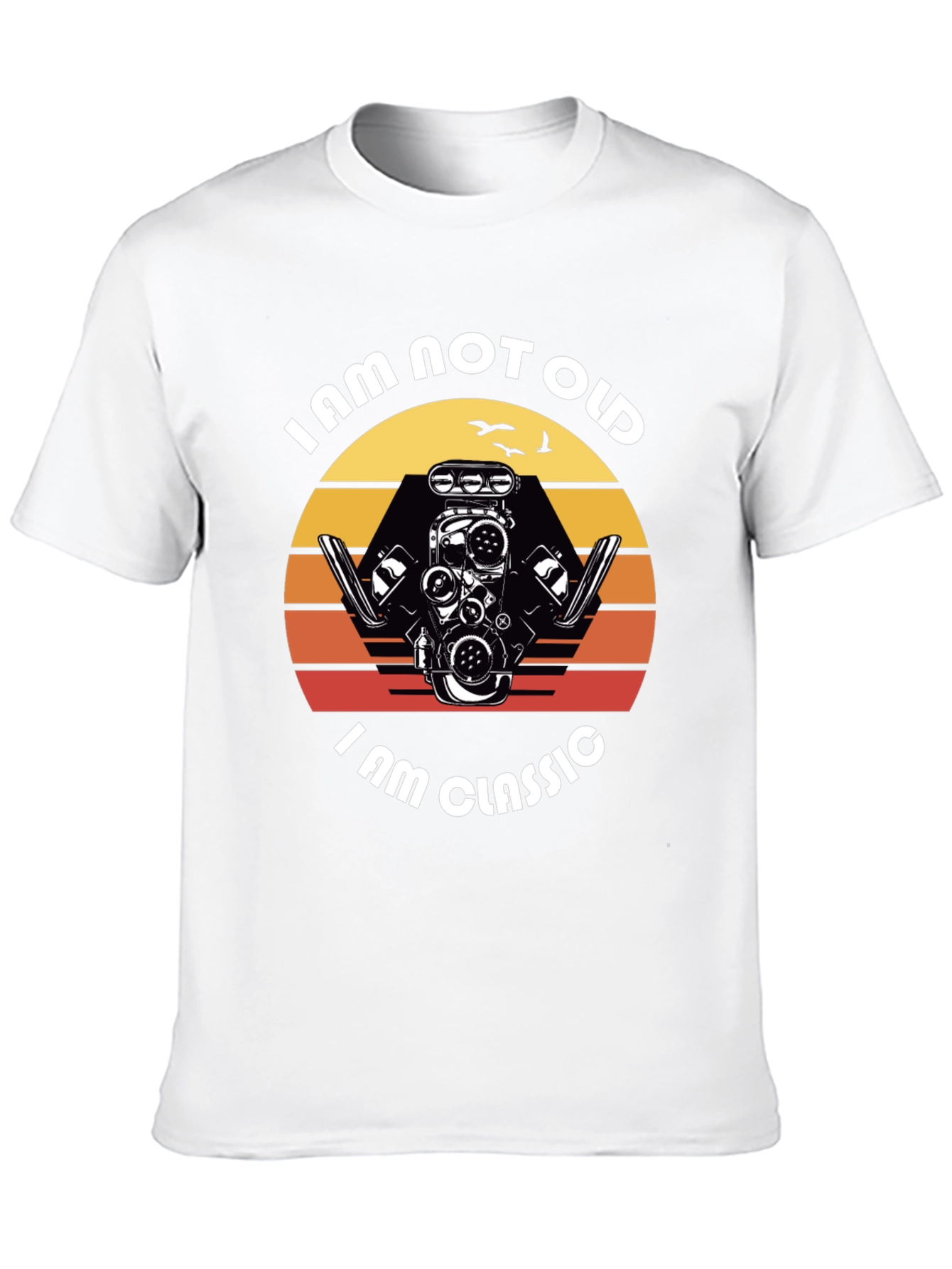 Black I am Not Old I am Classic Engine T-Shirt view 10