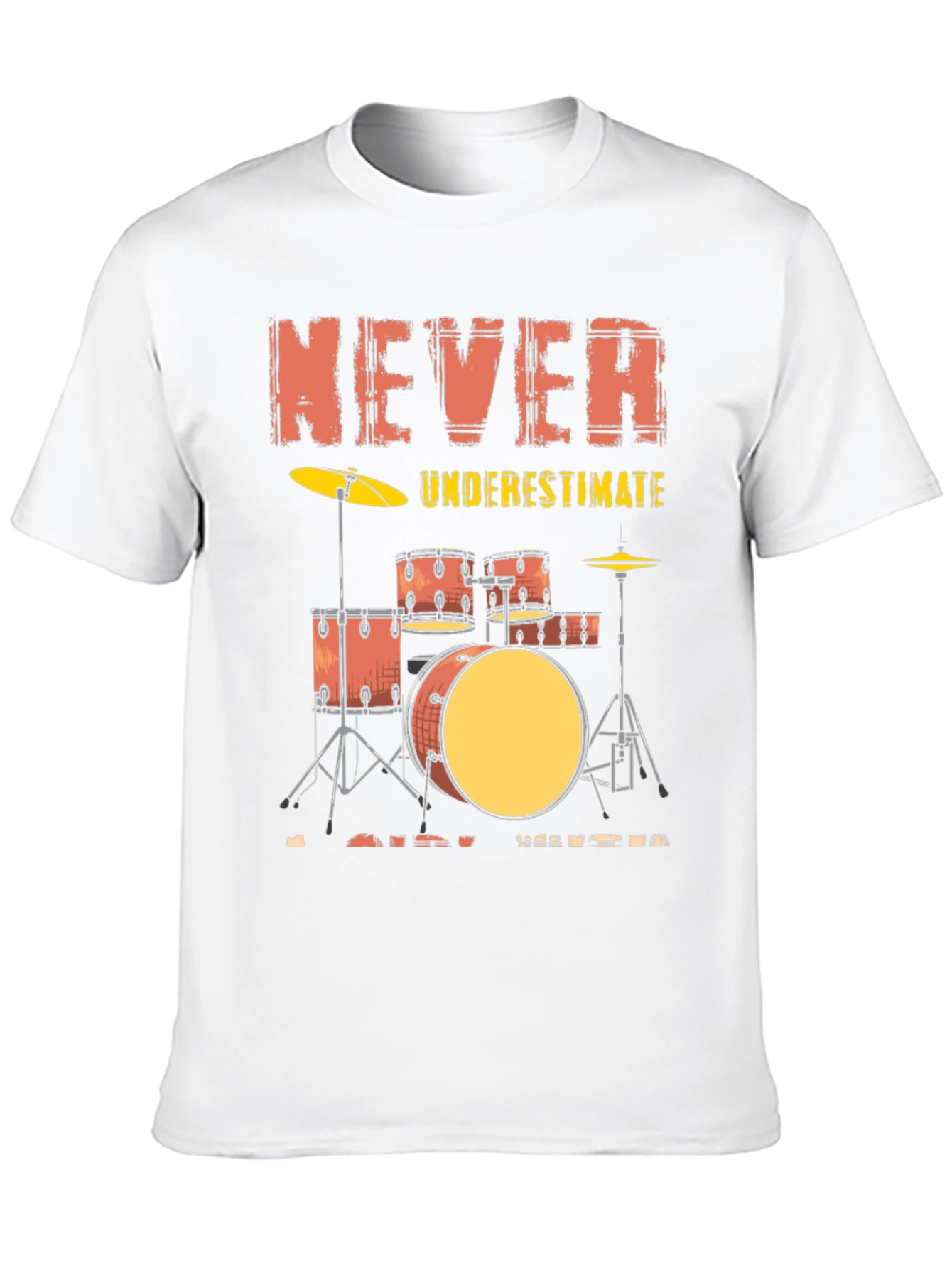 Black Never Underestimate a Drummer T-Shirt view 10