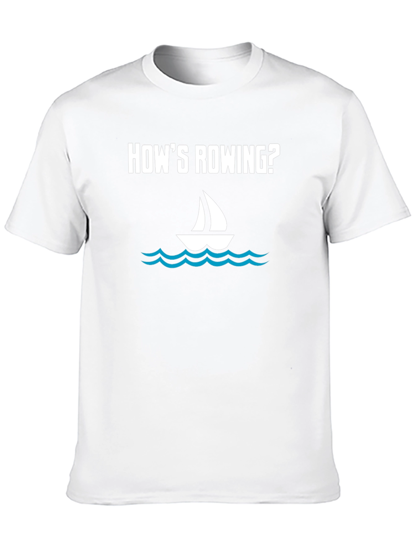 Black How's Rowing? Graphic Tee view 10
