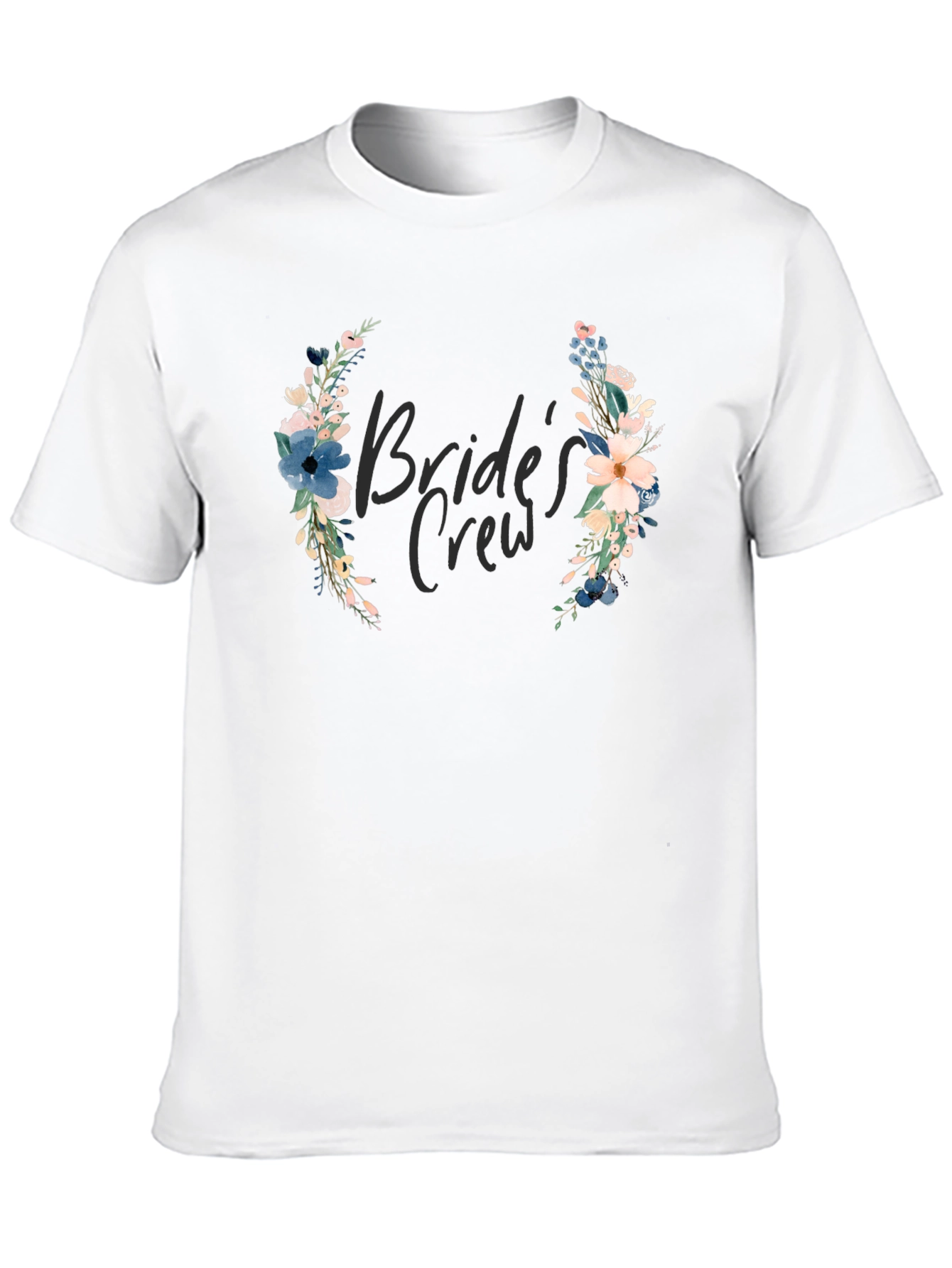 Bride's Crew Floral T-Shirt - Wedding Party Apparel - 10