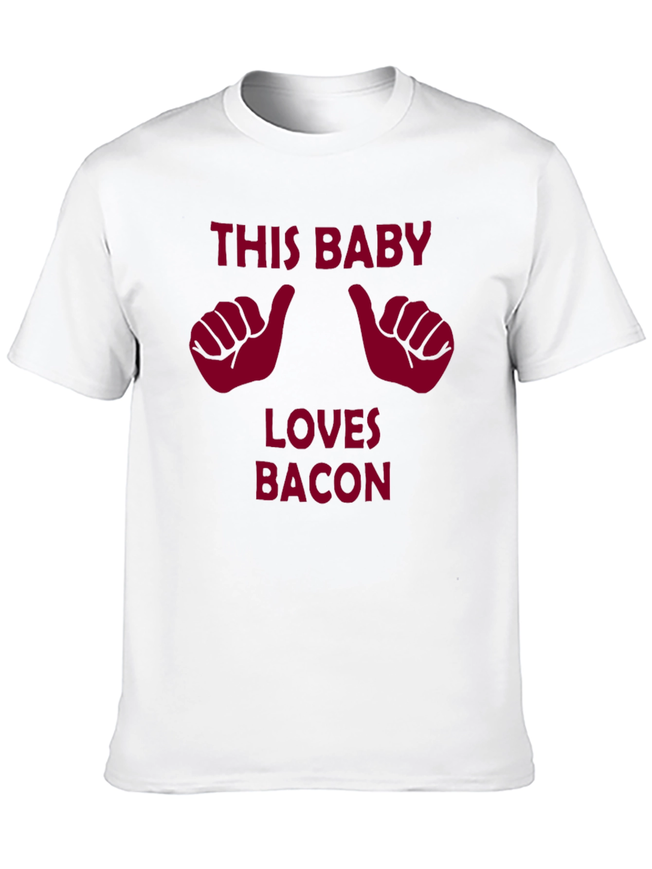 Black This Baby Loves Bacon Graphic Tee view 10