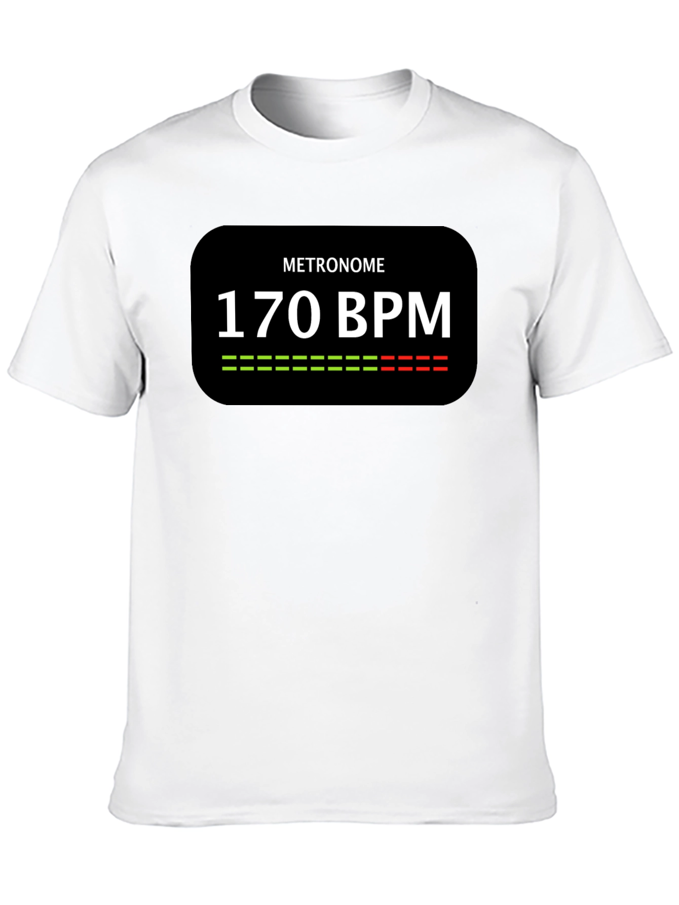 Black Metronome 170 BPM Black T-Shirt view 10